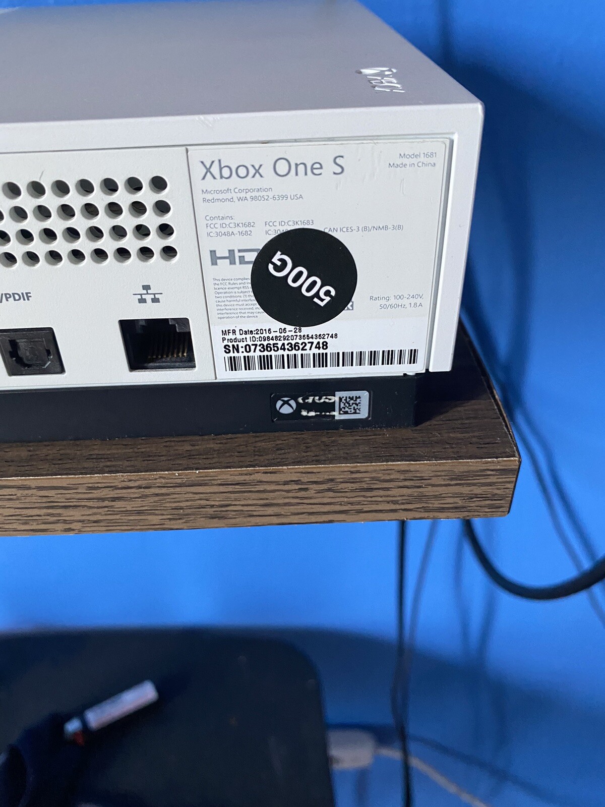 Microsoft Xbox One S 500GB White Minecraft Console With 11 Games