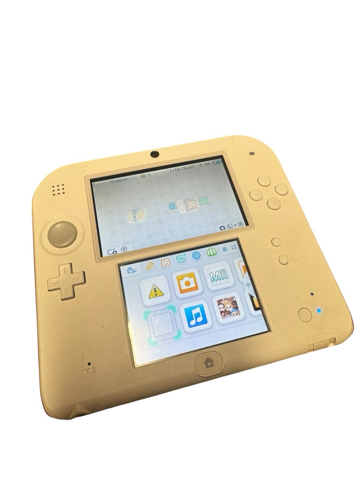 Nintendo 2DS Launch Edition White & Red Handheld System (Tested & Working)