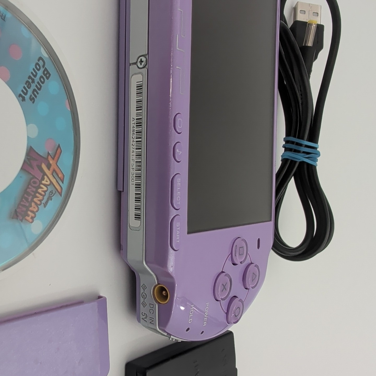 Sony PSP-3001 Hannah Montana Edition Purple W/ Cord, Batt, Ark4 CFW