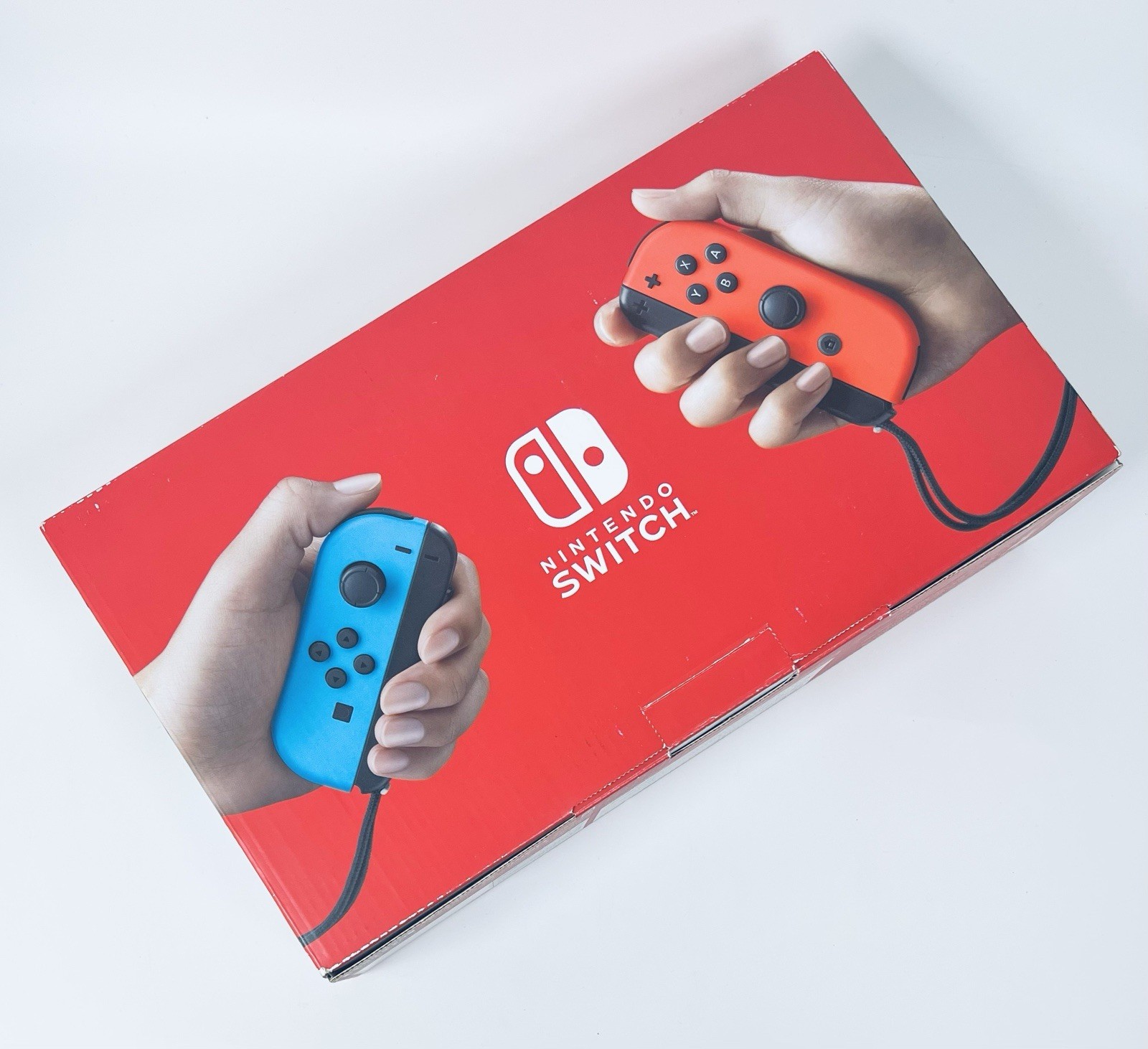 Nintendo Switch Neon Blue/Red Console Set Complete Boxed Excellent Cleaned Fast