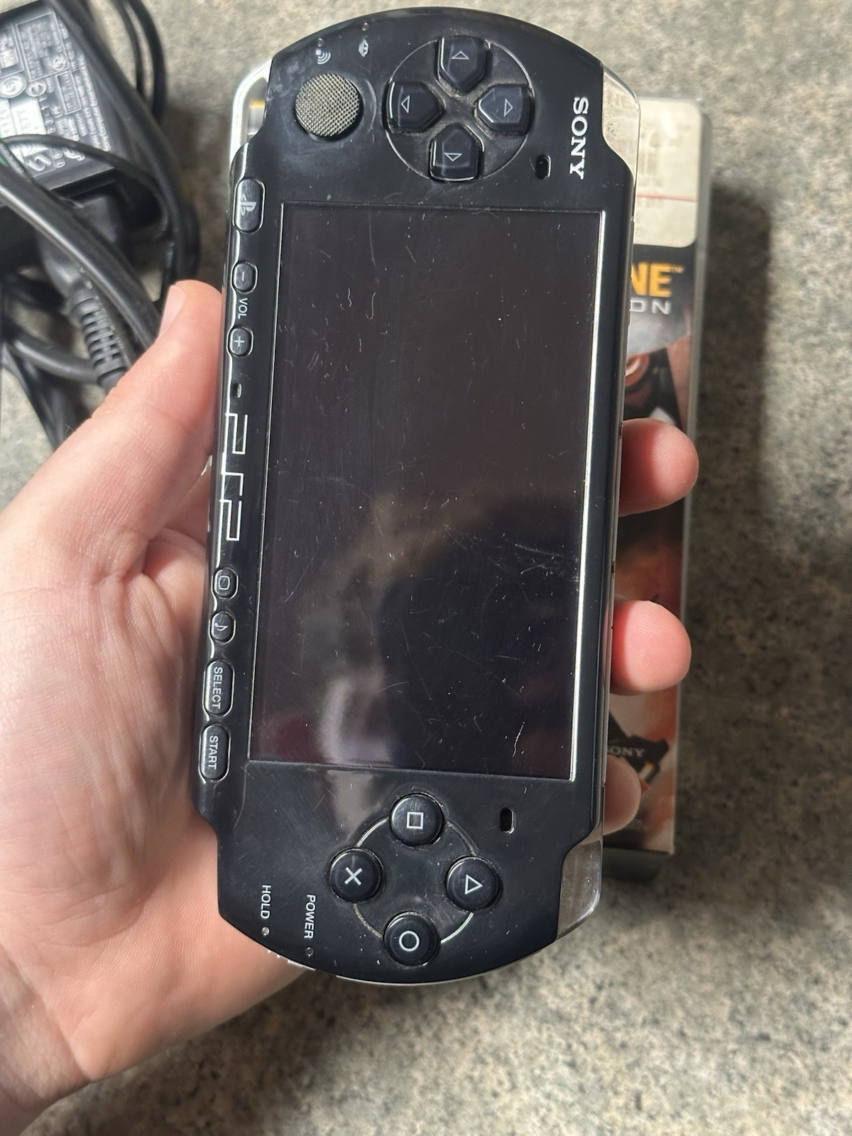 Sony PSP-3001 PlayStation Portable Console w/ Charger & Games Working, Read