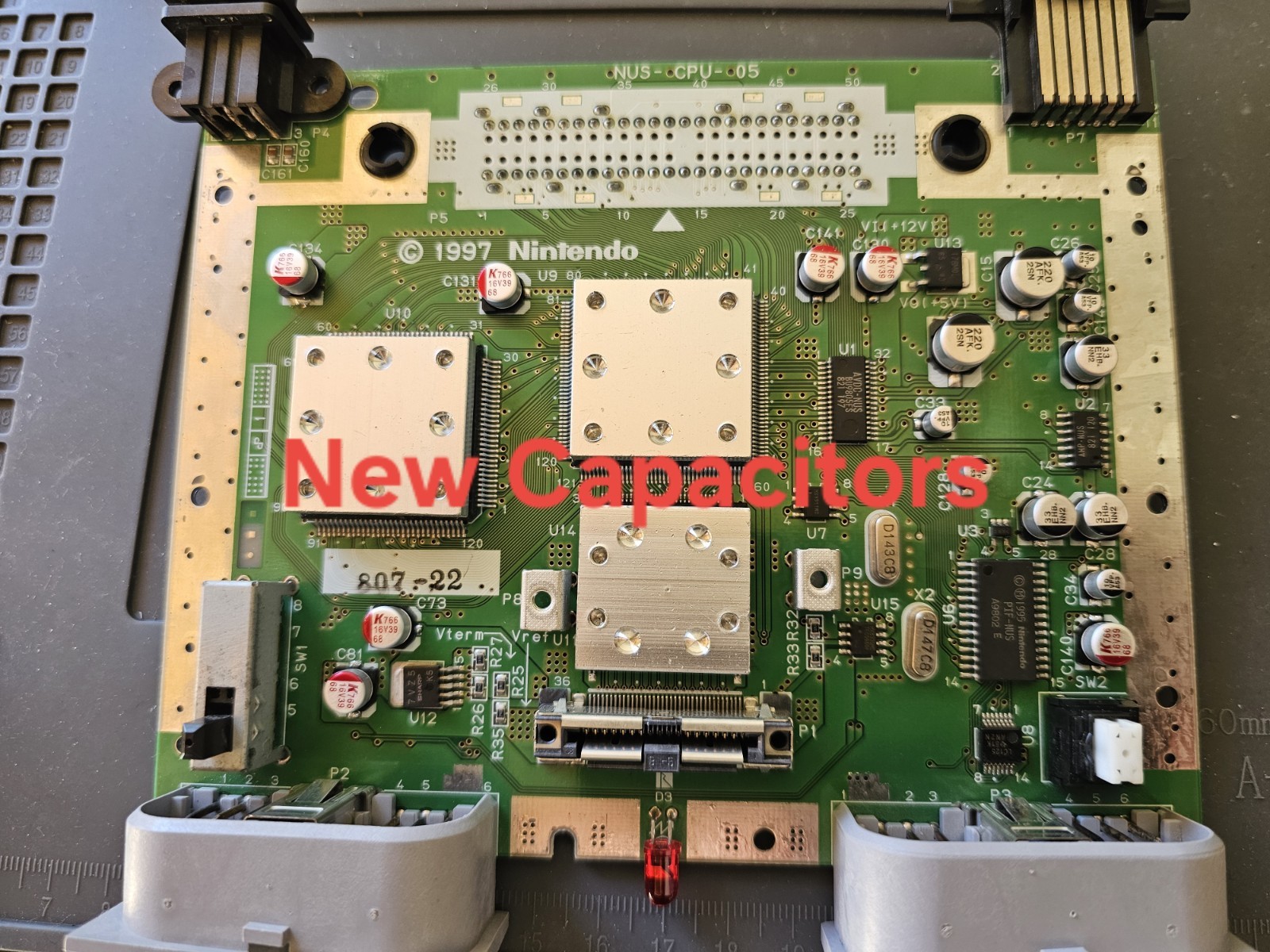 HDMI & Bluetooth Nintendo 64 Smoke Gray – New Capacitors