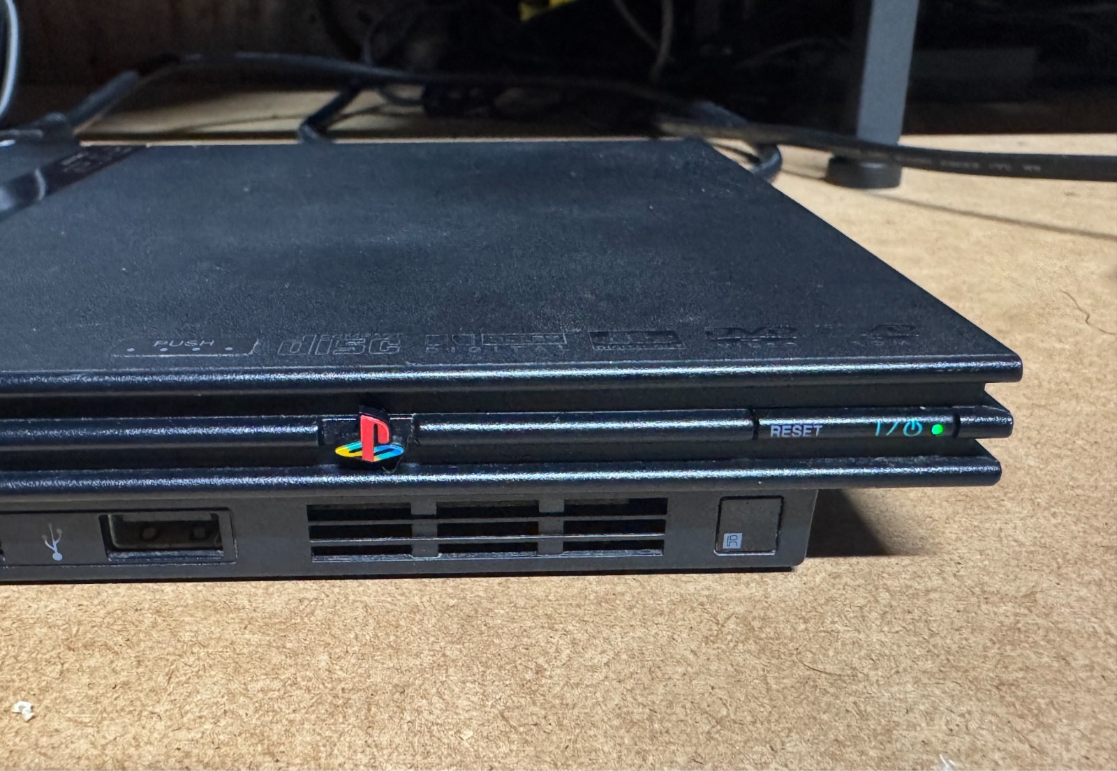 Sony PlayStation 2 Slim Line Version 1 Console Charcoal Black (READ DESCRIPTION)