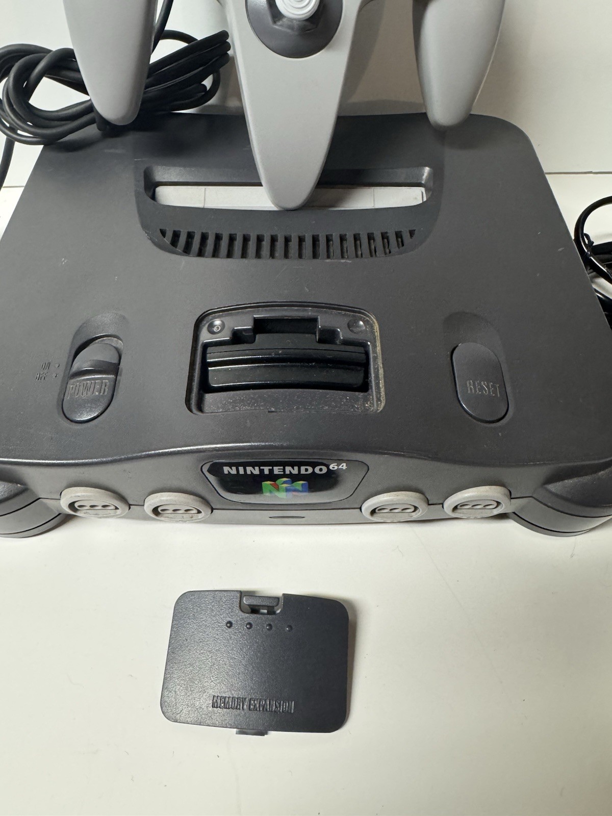 Nintendo 64 N64 Console NUS-001 1 OEM Controllers W/ Cords Tested Working