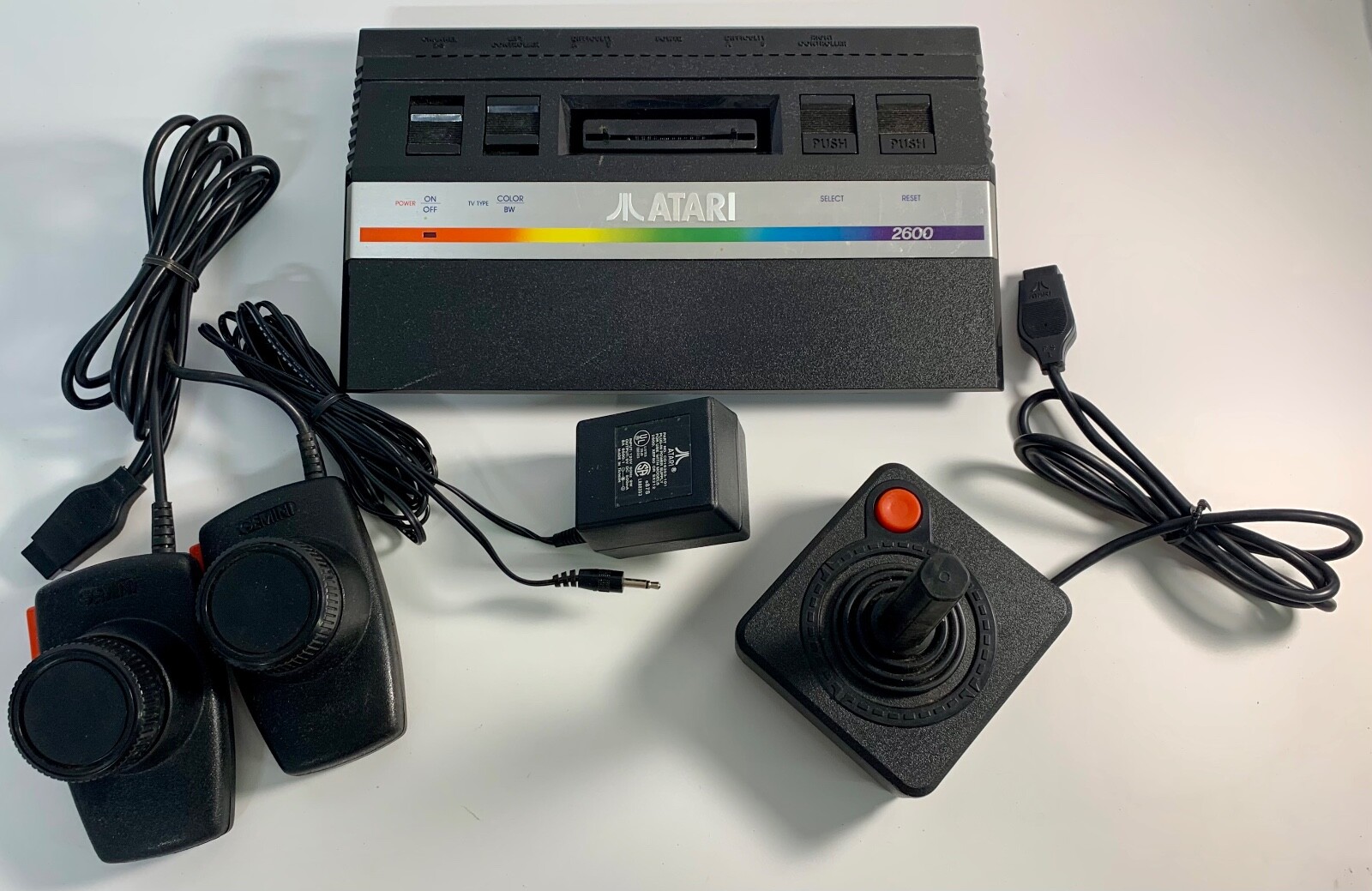 Atari 2600 Junior Jr Rainbow Video Game Console System w/ Controller (READ DESC)