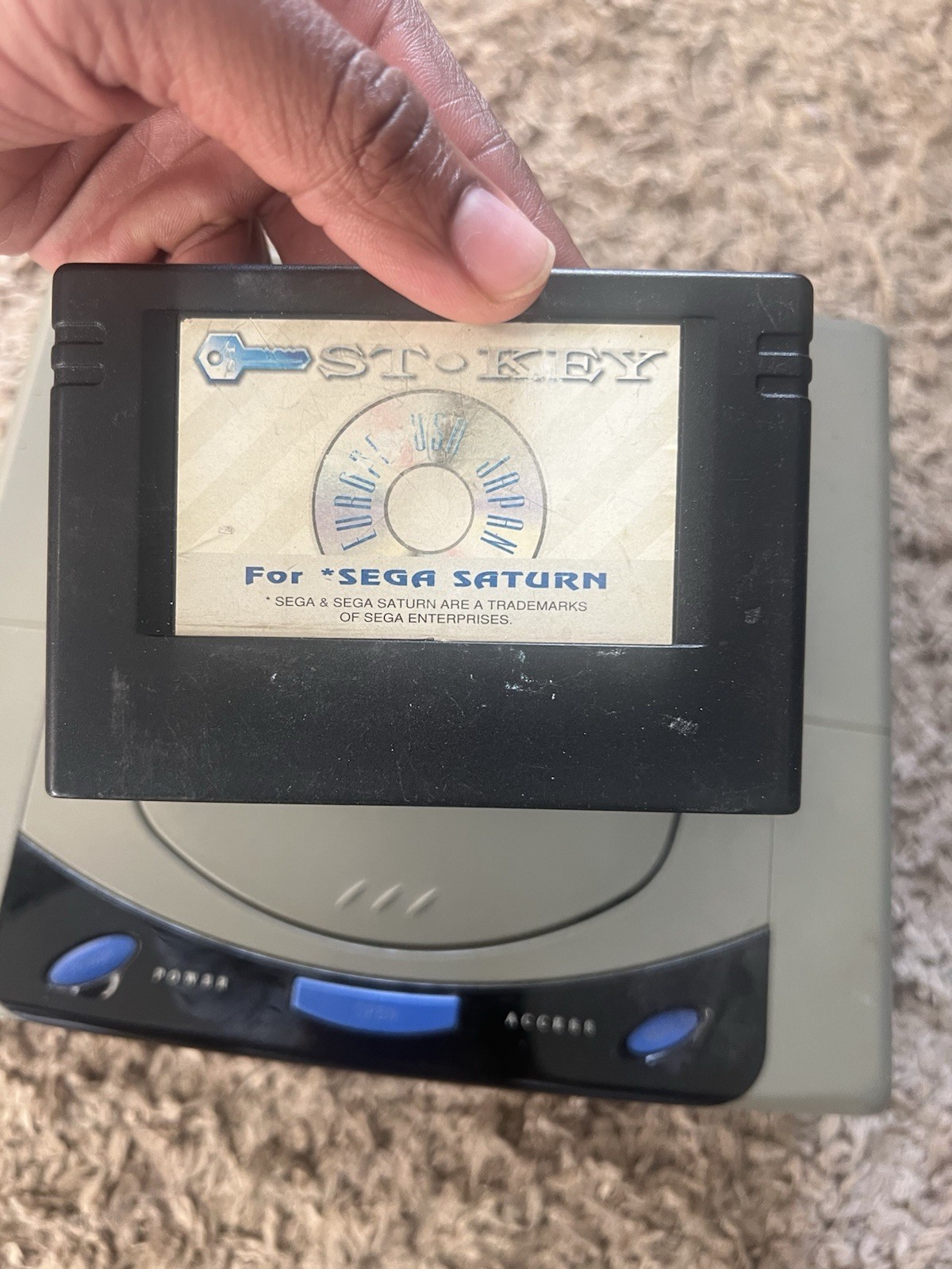 Sega Saturn Gray Console Japanese HST-3210