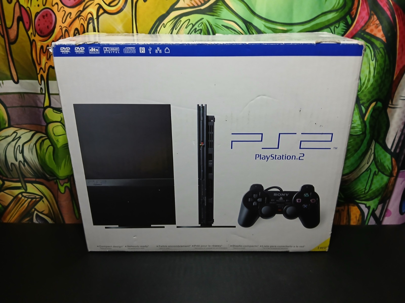 ✅ SONY PLAYSTATION 2 PS2 SLIM CONSOLE COMPLETE IN BOX CIB TESTED WORKING ✅