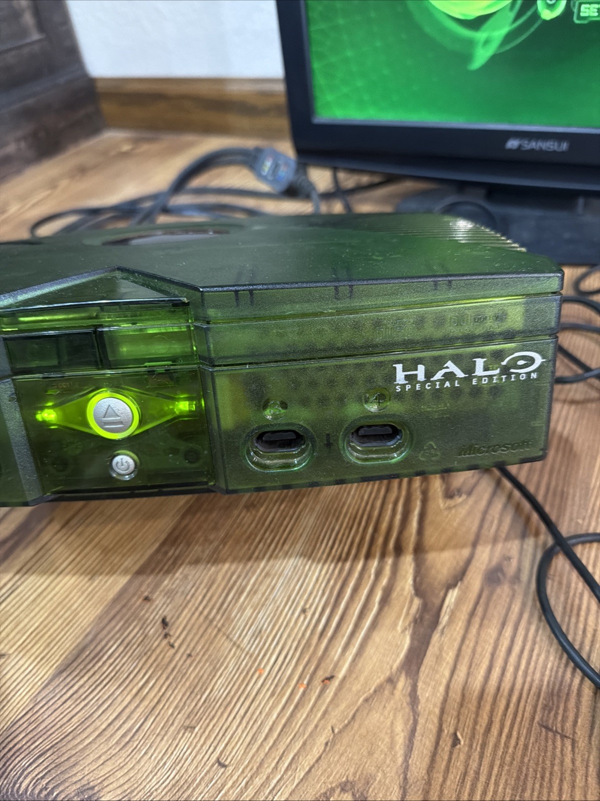 Microsoft Original Xbox Halo Special Edition Console Green Bundle Tested Works!1
