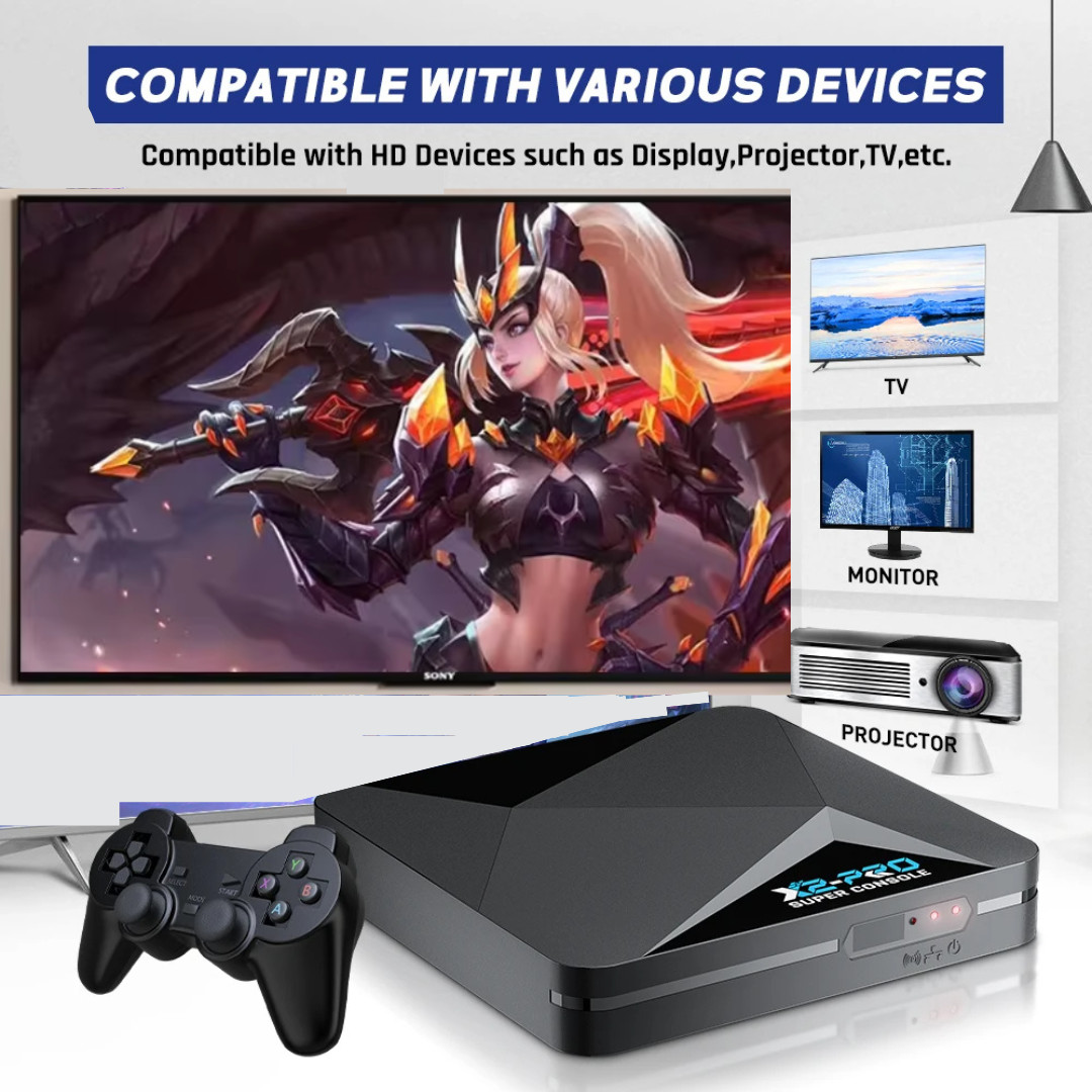 Super Console X2 Pro Video Game Console 256GB with 60+ Emulators 100,000+Games