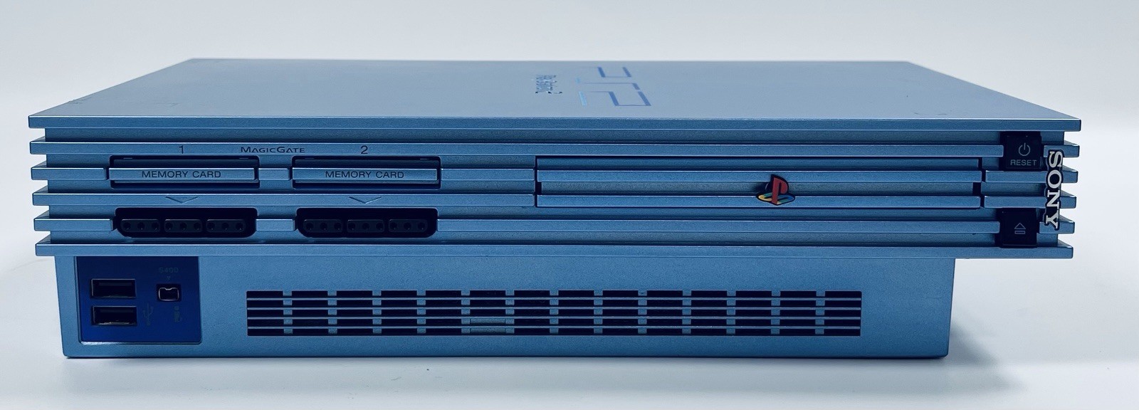 ✨Sony PS2 Aqua Blue Console SCPH-39000 Controller Cables NTSC-J Japan Tested✨