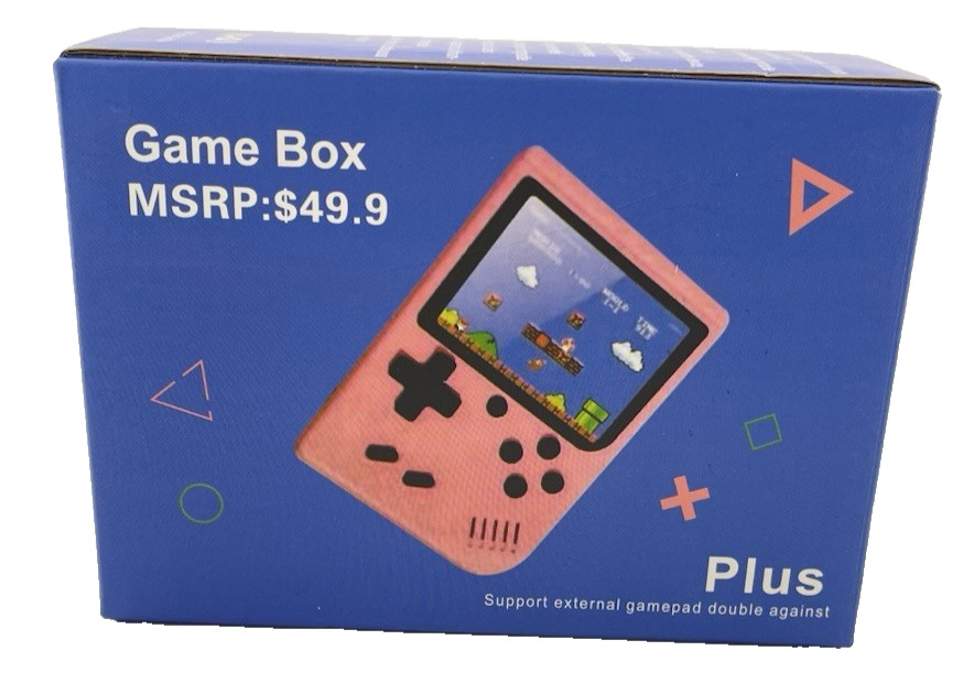 Game Box Plus- Hand Held Game System Blue With Controller/ New