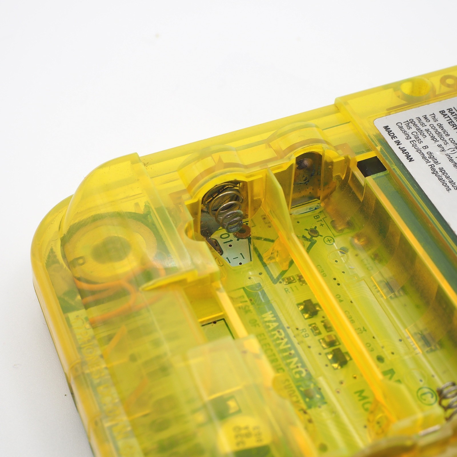 OEM Nintendo Game Boy Light Toys R Us Edition Clear Yellow MGB-101 TESTED #1[EX]