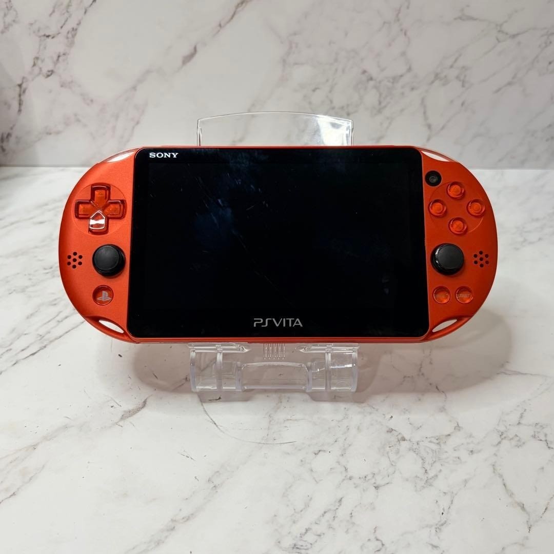 Sony PS Vita Playstation PSV Metallic Orange PCH-2000 Console only Used Tested