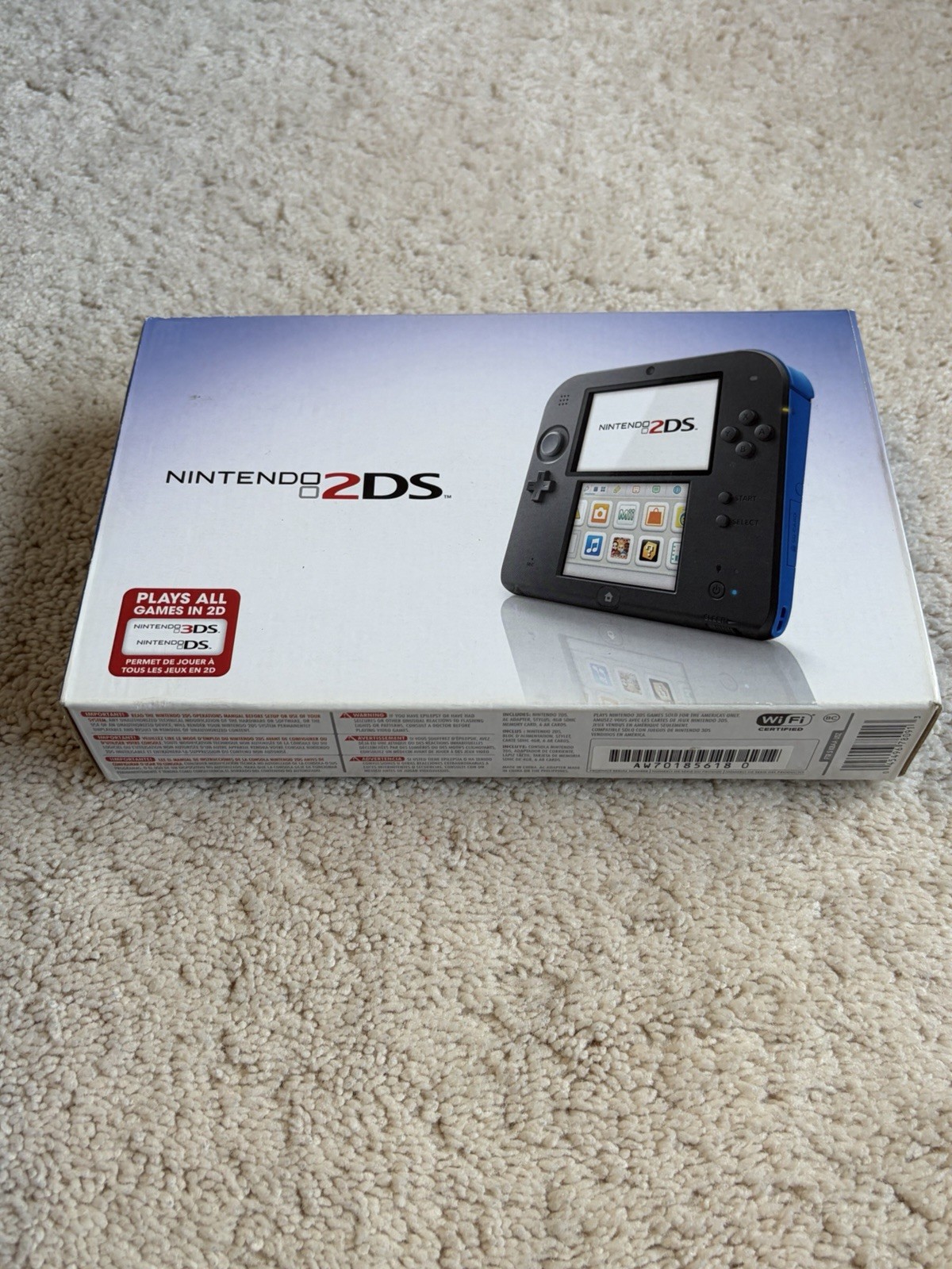Nintendo 2DS Launch Edition Blue and Black Handheld System – Black/Blue