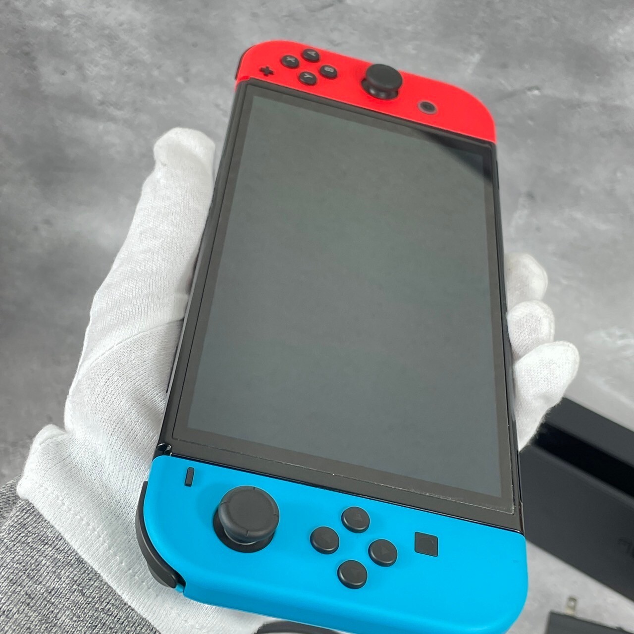 Nintendo Switch 64GB OLED Console Neon Blue & Neon Red 1 Day Ship Excellent
