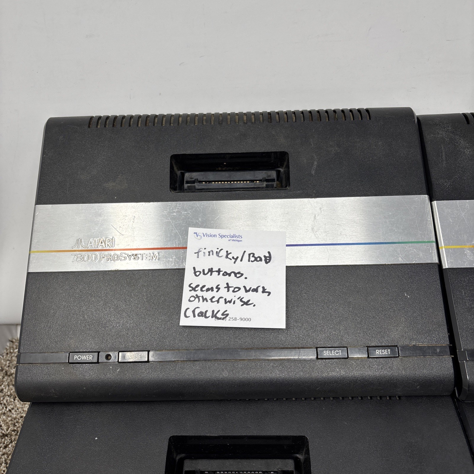 Atari 7800 Consoles Lot For Parts Or Repair Lot Of 6