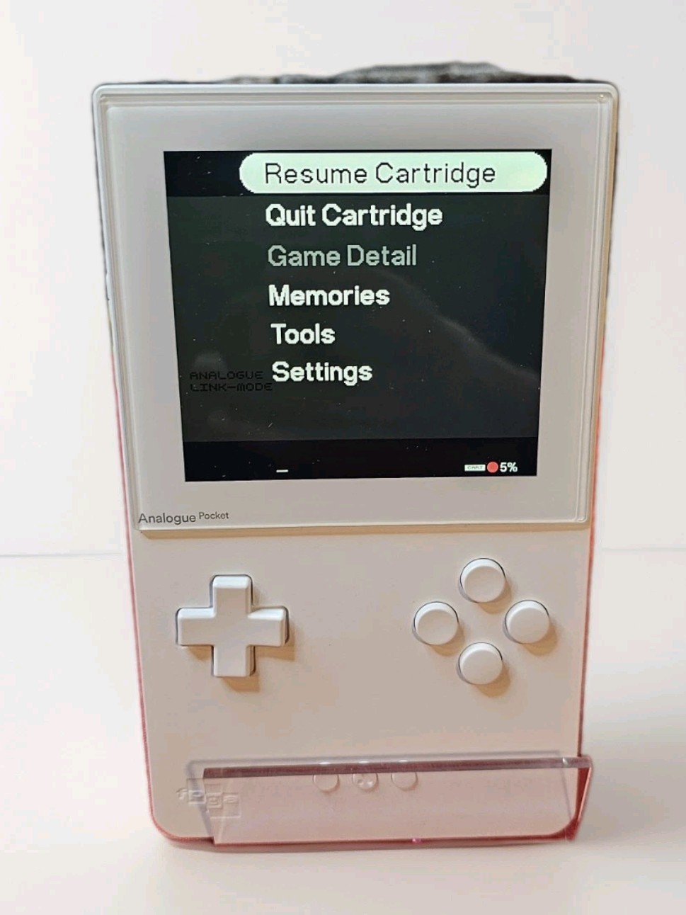 Analogue Pocket FPGA – White Handheld Video Game Console – Tested Working