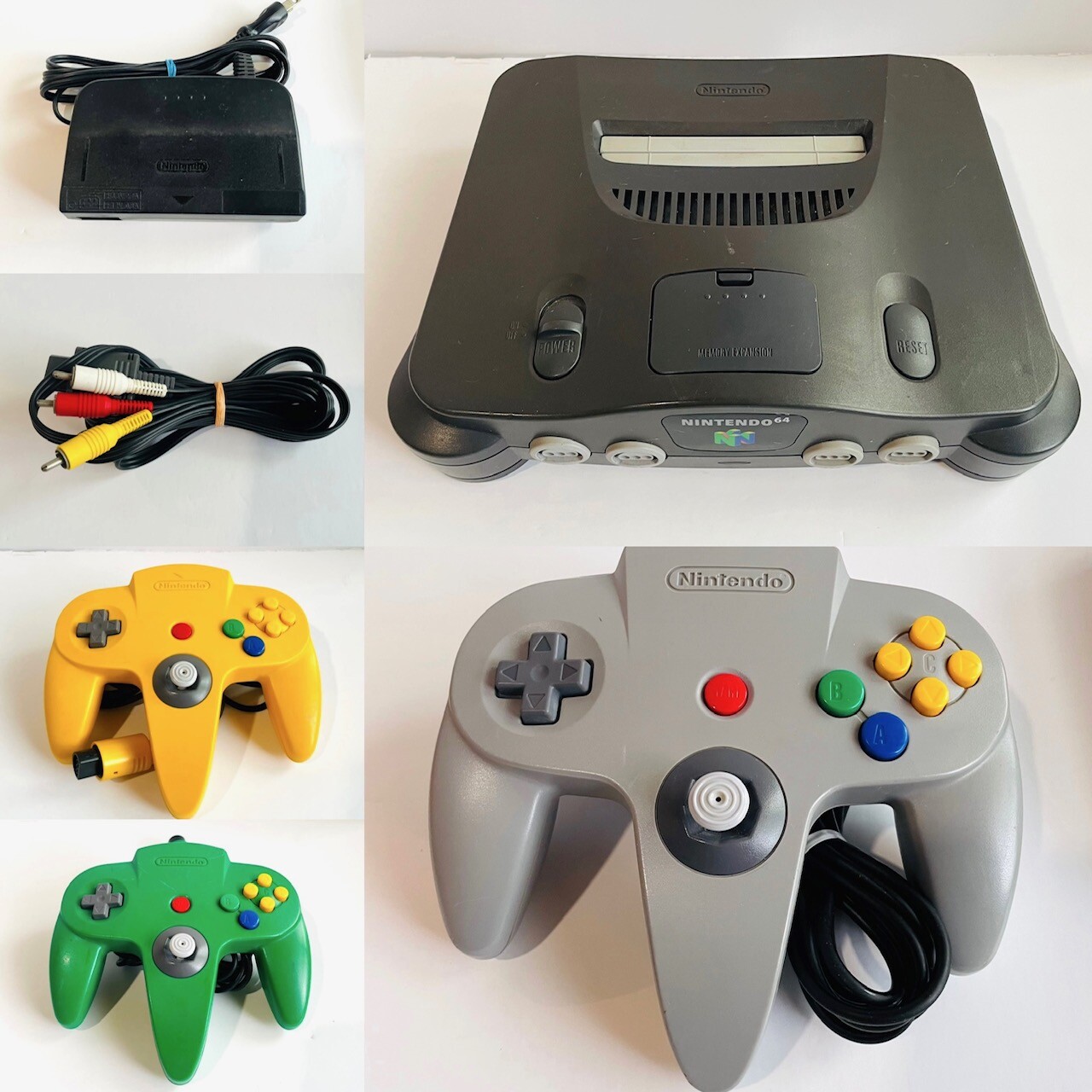 Authentic Nintendo 64 Console Add AV Cables N64 Controller(s) JPN Ver. TESTED