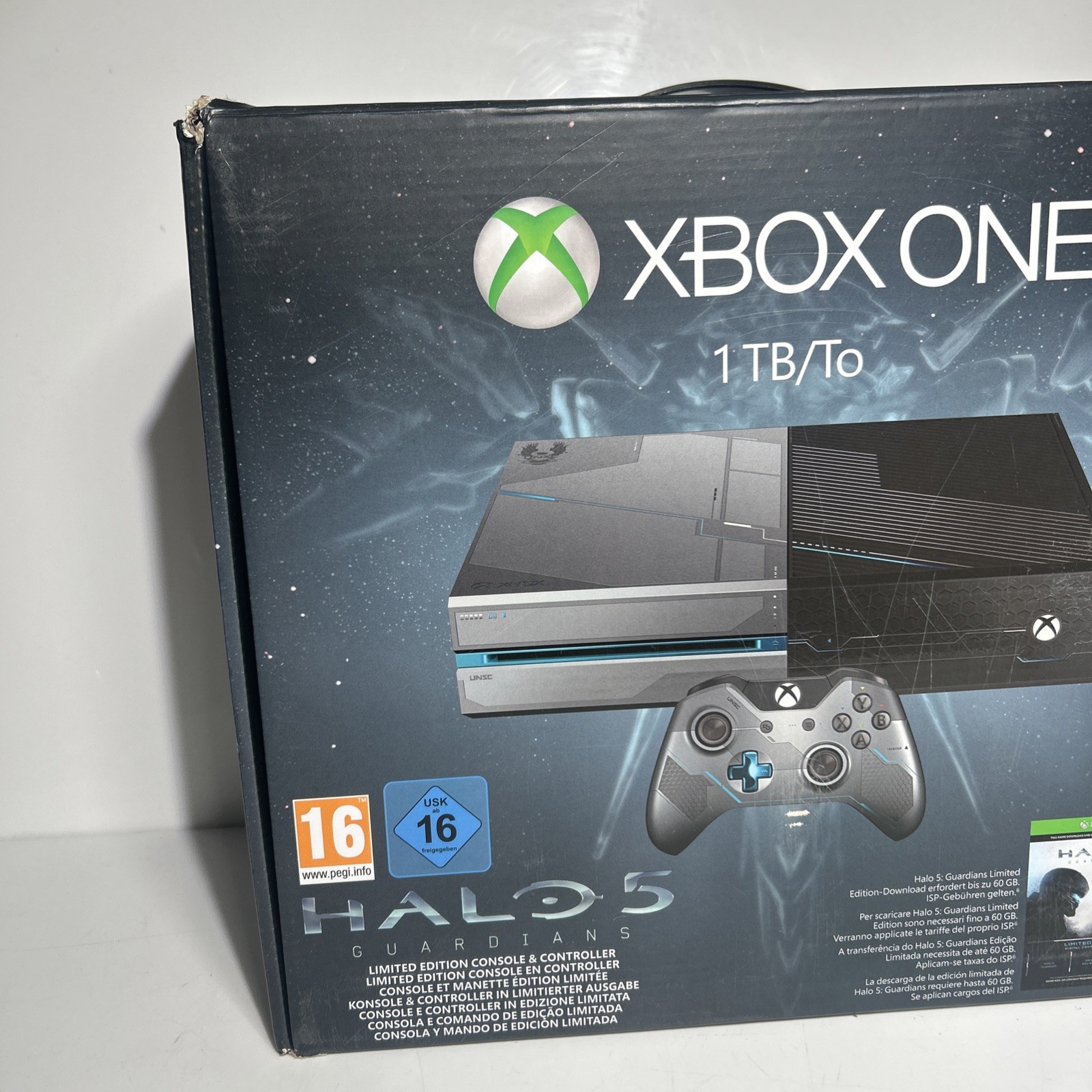 Limited Edition XBOX ONE Halo 5 Guardians Console & Controller Boxed Tested