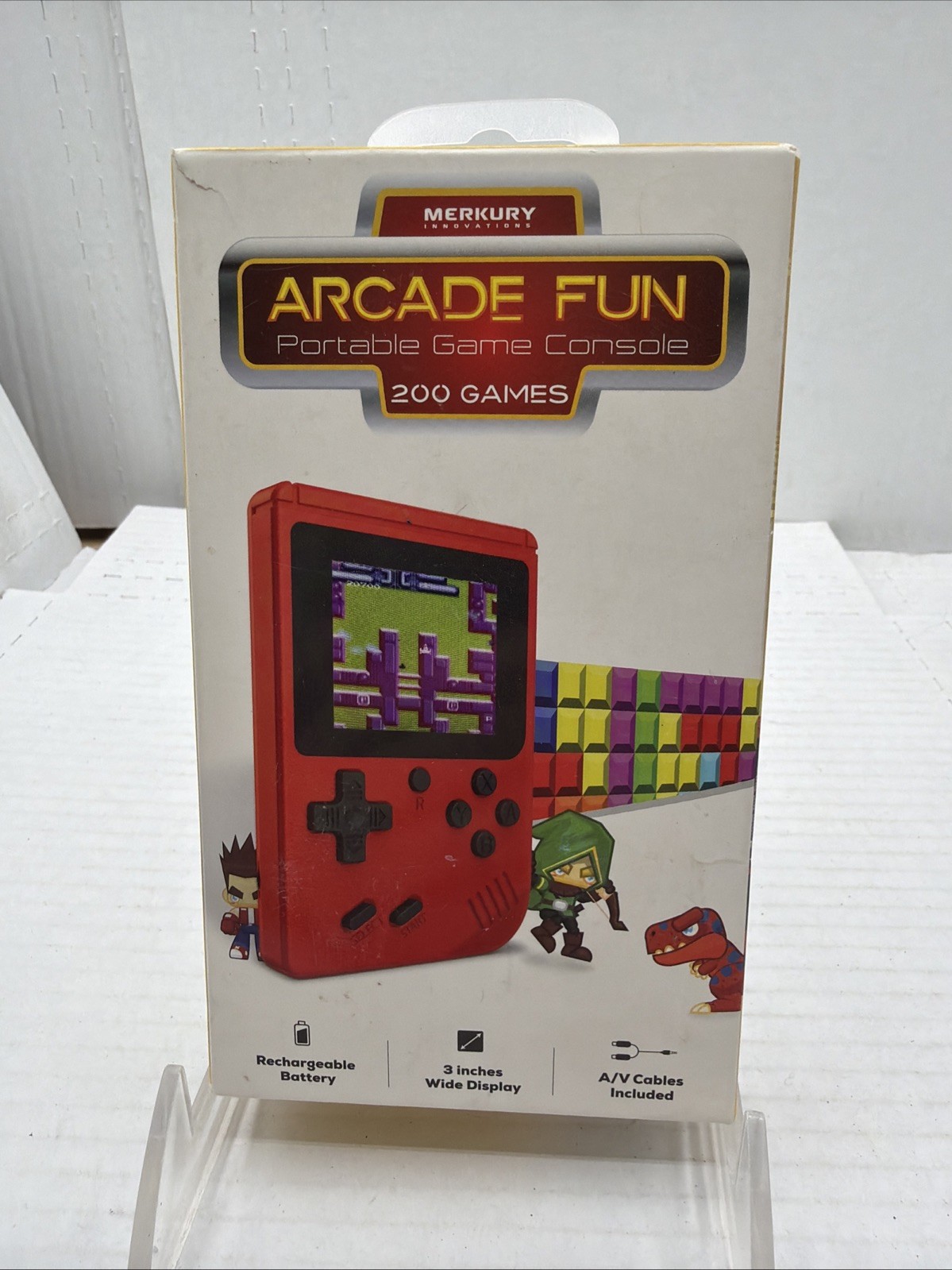 Merkury Innovations ARCADE FUN Portable Game Console – 200 Games Pre-loaded NEW