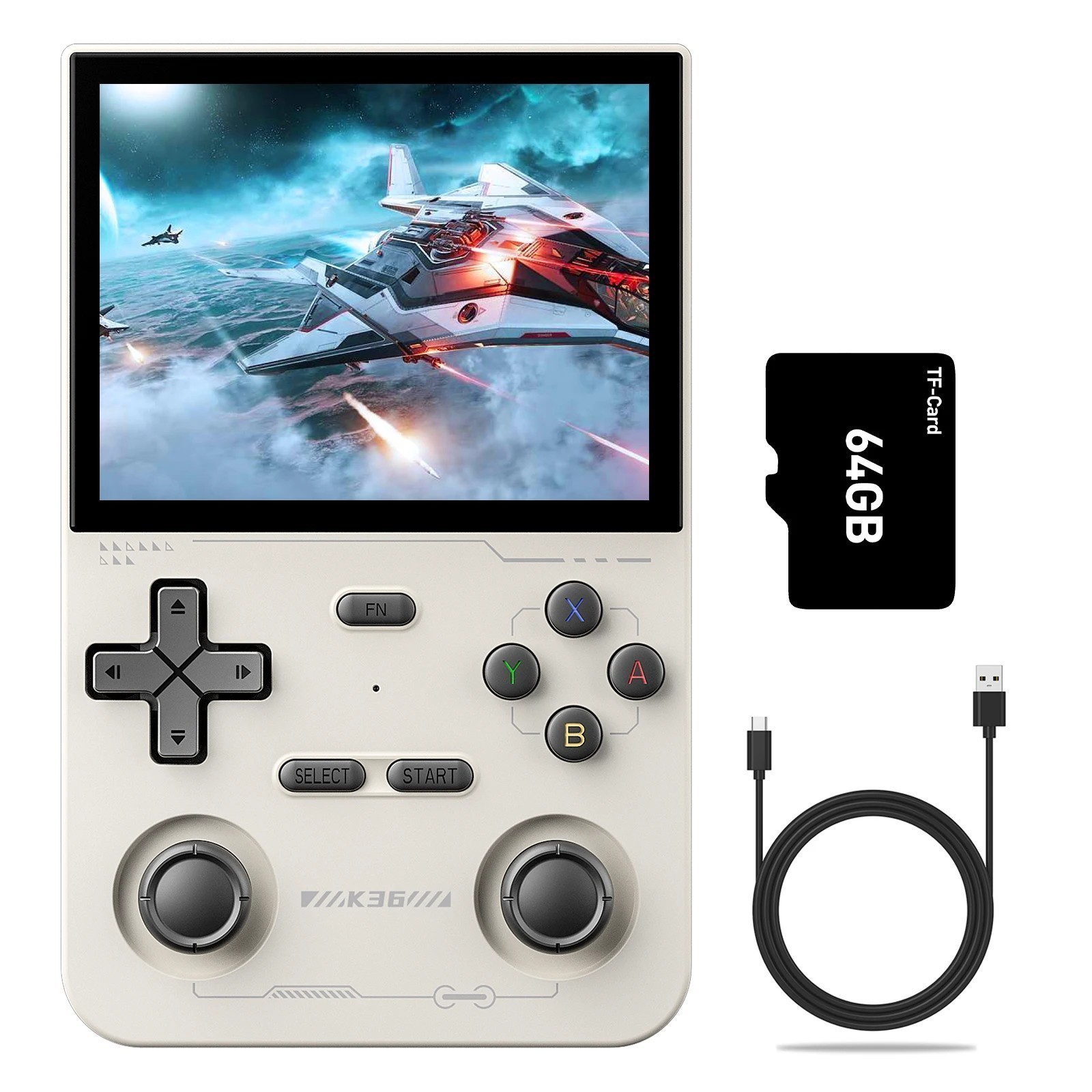 K36 Portable Handheld Game Console 3.5» IPS Screen Dual Joystick 16000 + Games