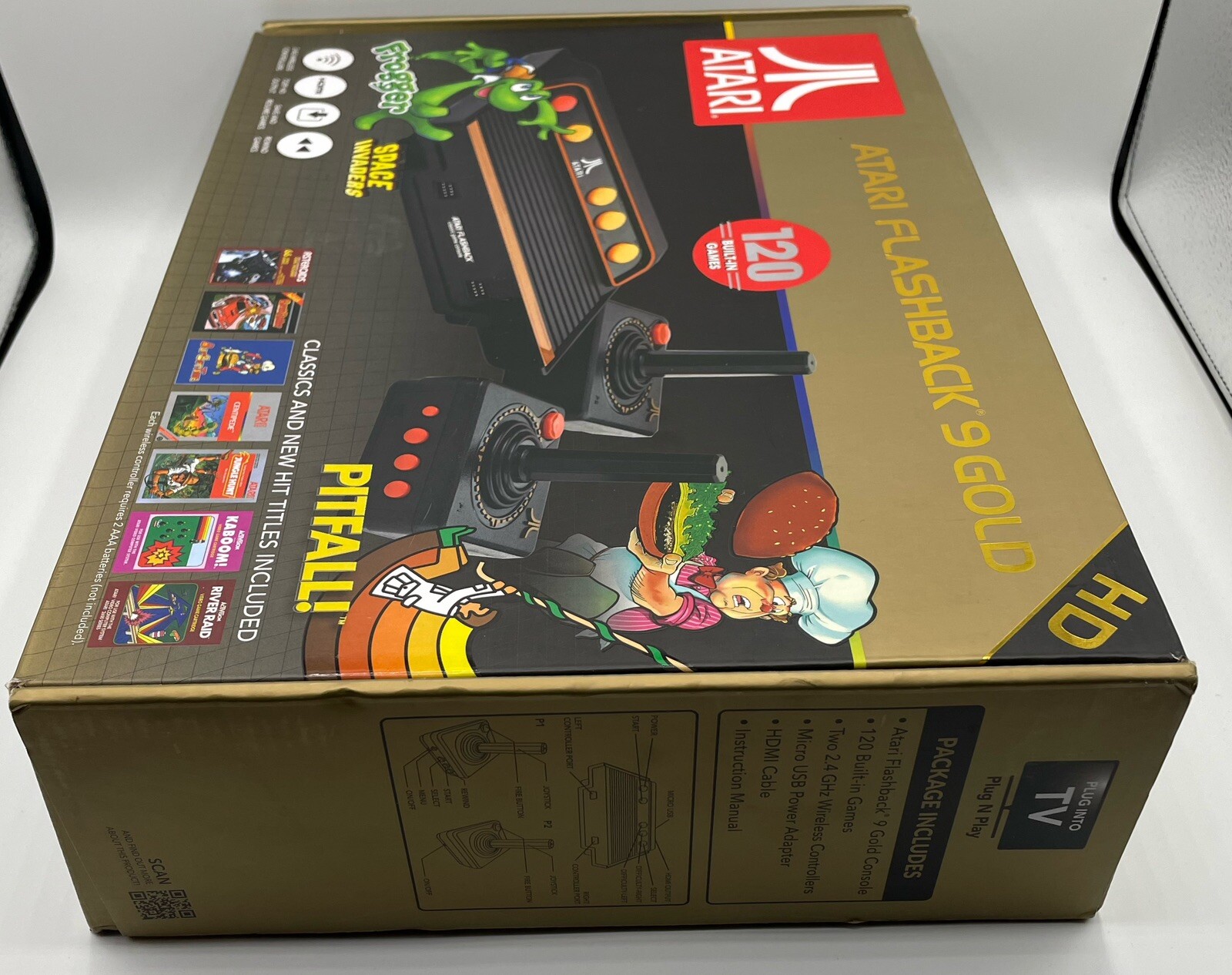 Atari Flashback 9 Gold Console with 120 Built-in Games