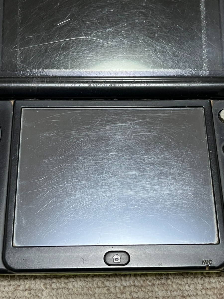 New Nintendo 3DS XL LL Black Lime Console region Japanese B816