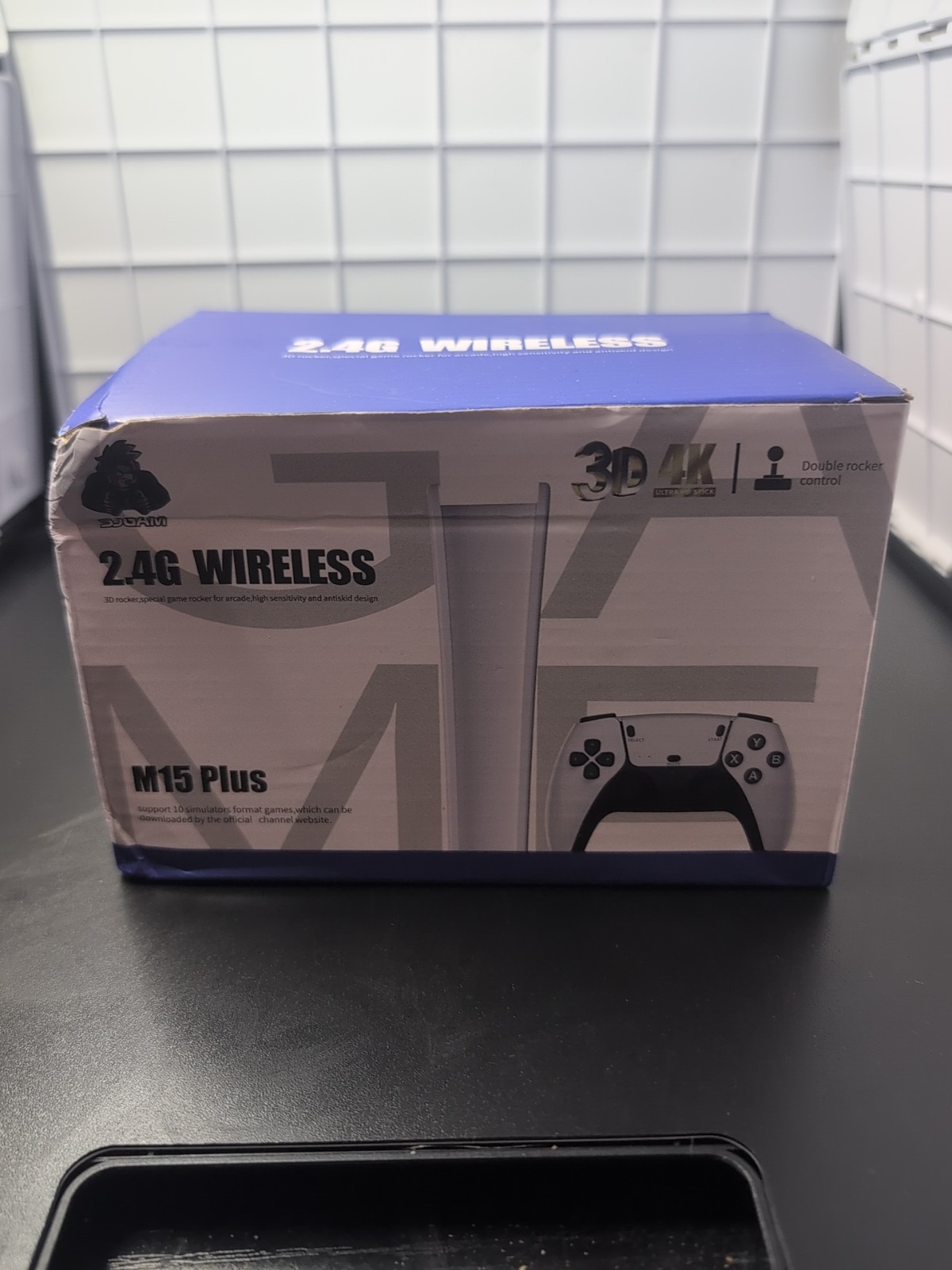 SJGAM M15 Plus Retro Video Game Console White 4K HDMI 2.4G Wireless Controllers