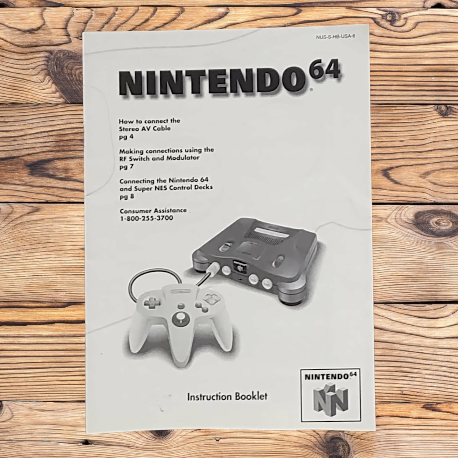 Nintendo 64 System Home Console – With Two Games