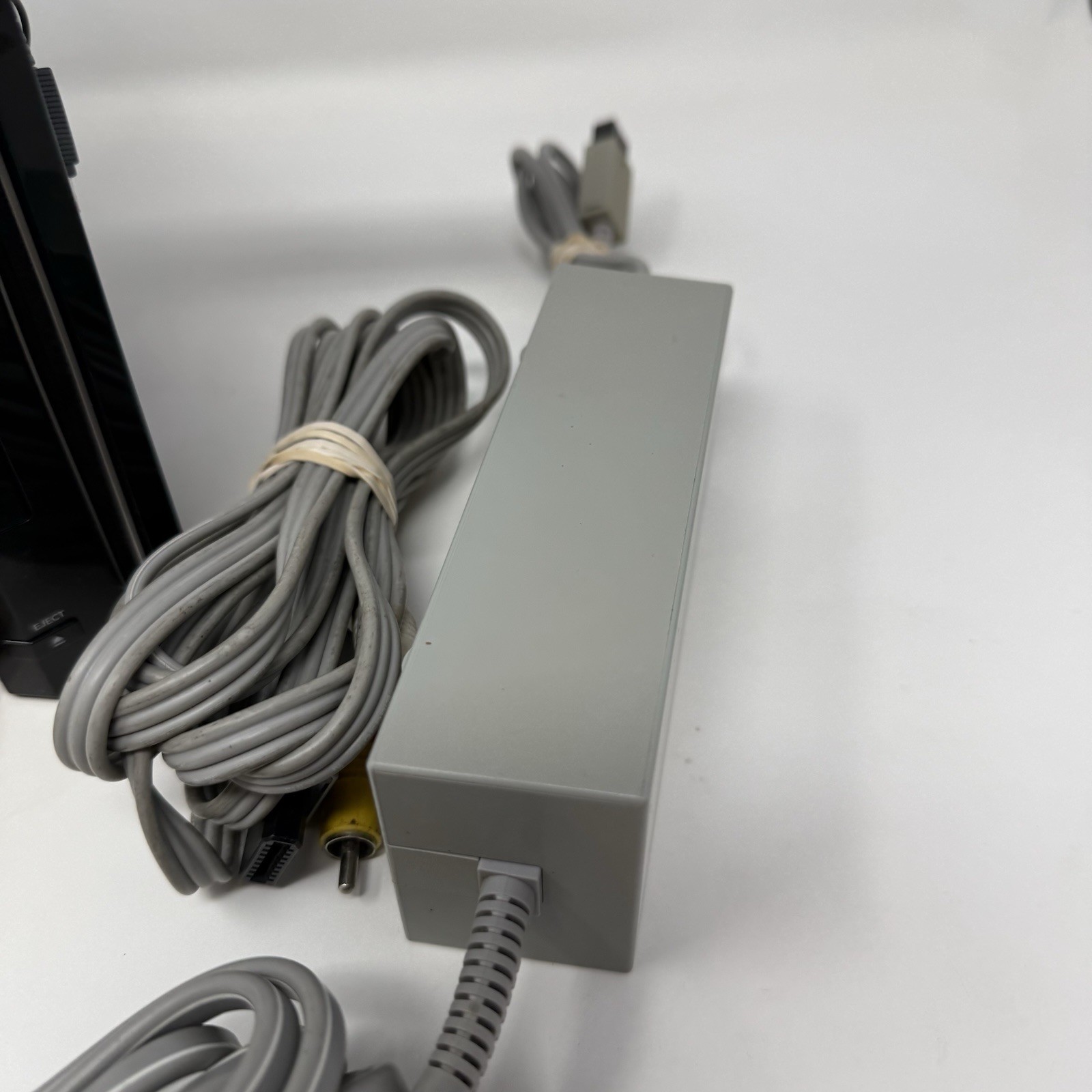 Nintendo Wii Video Game Console RVL-101 Black Cables, Remotes Tested And Working