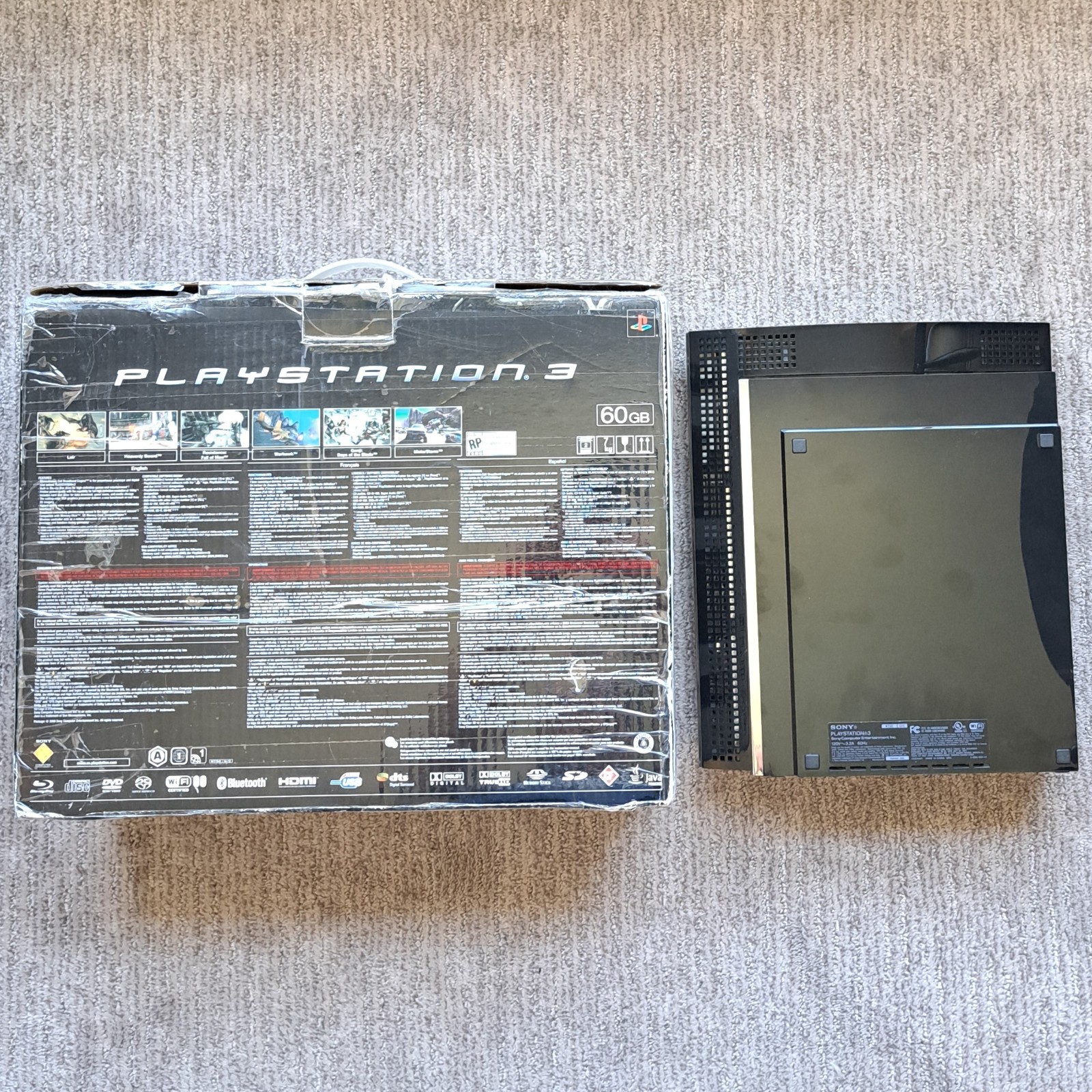 Sony PlayStation 3 250GB Console PS3 CECHA01 Backwards Compatible READ PS2 ISSUE