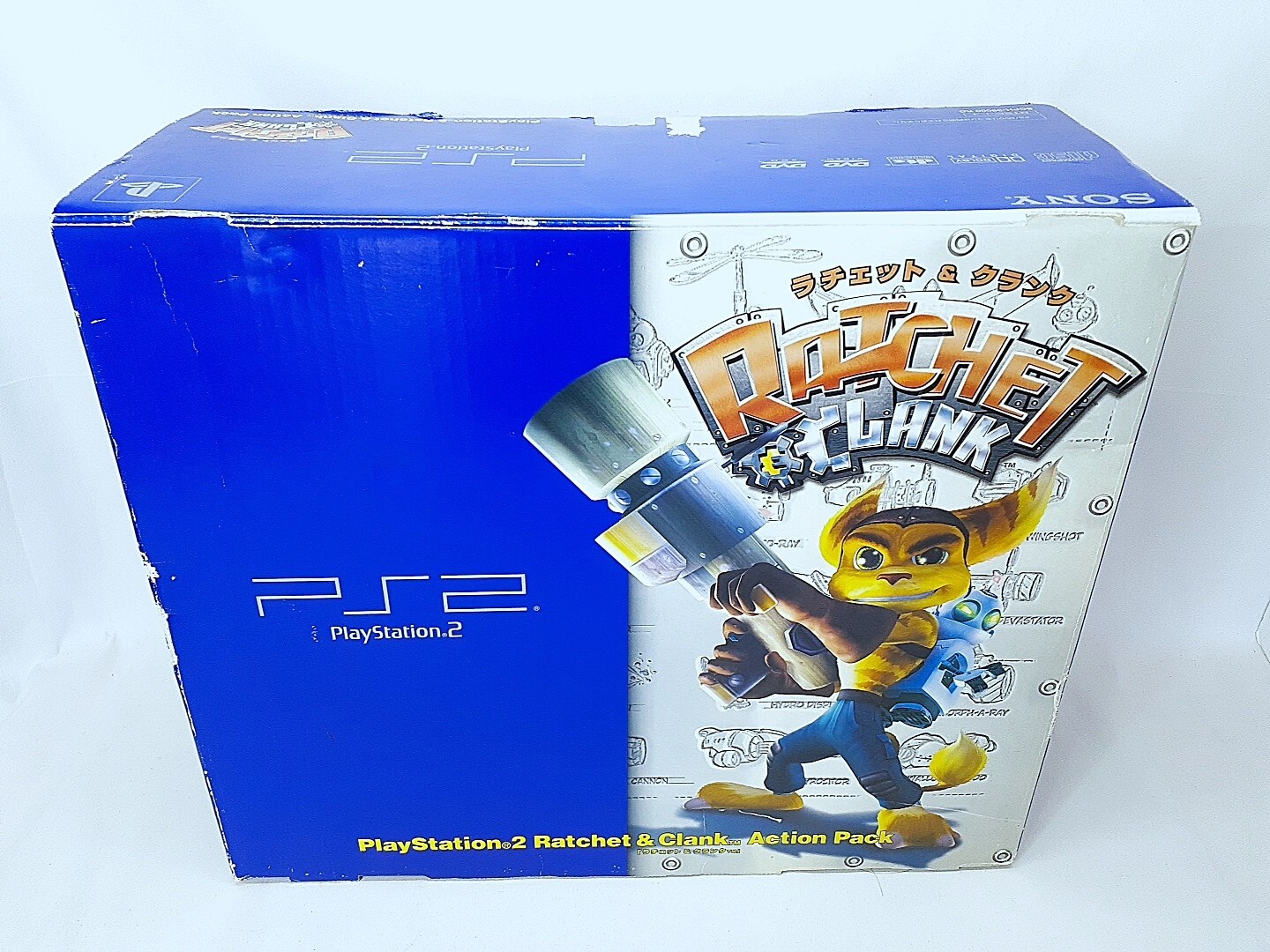 PS2 Ratchet & Clank Action Pack Console Memory set Boxed CIB NTSC-J Tested