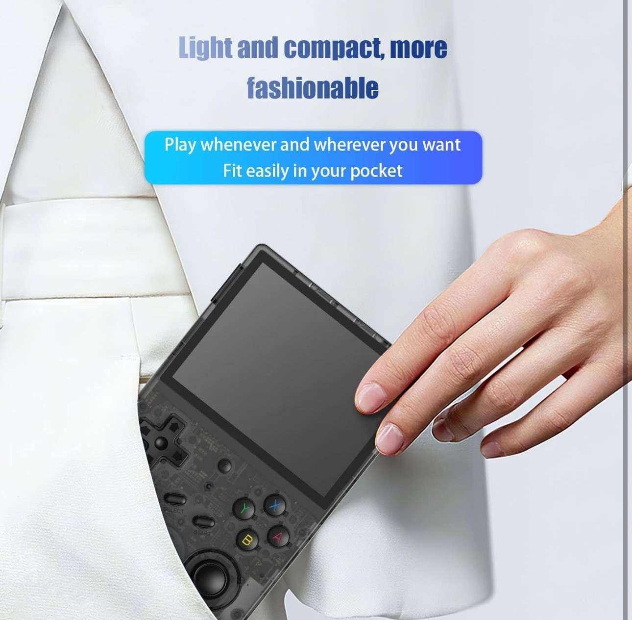 Portable RG353VS Retro Game Console with 3.5» IPS Display & 5G WiFi Support