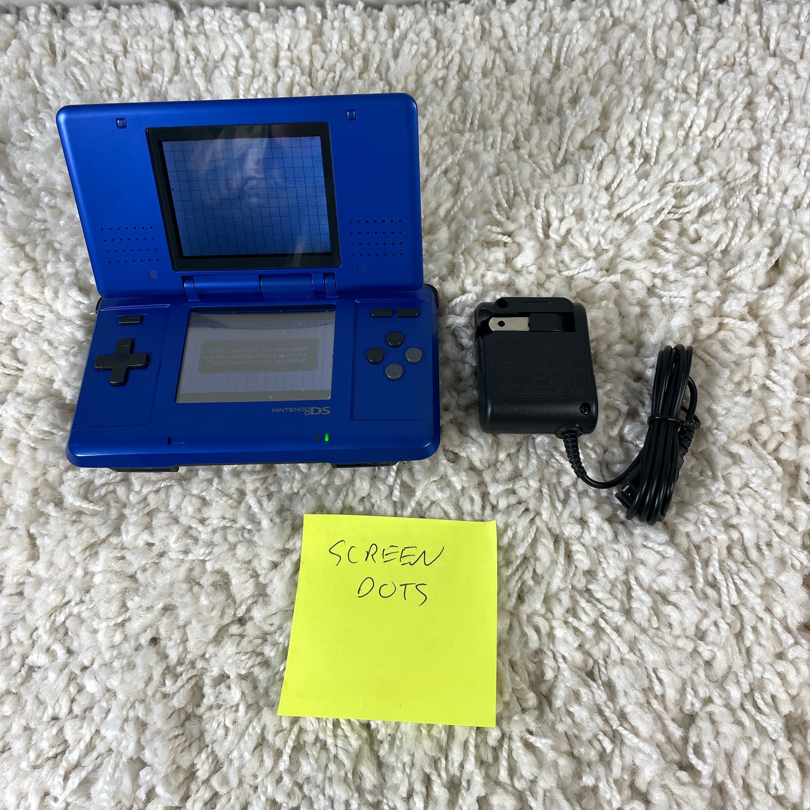 Nintendo DS Original NTR-001 Cobalt Blue Handheld Console System READ