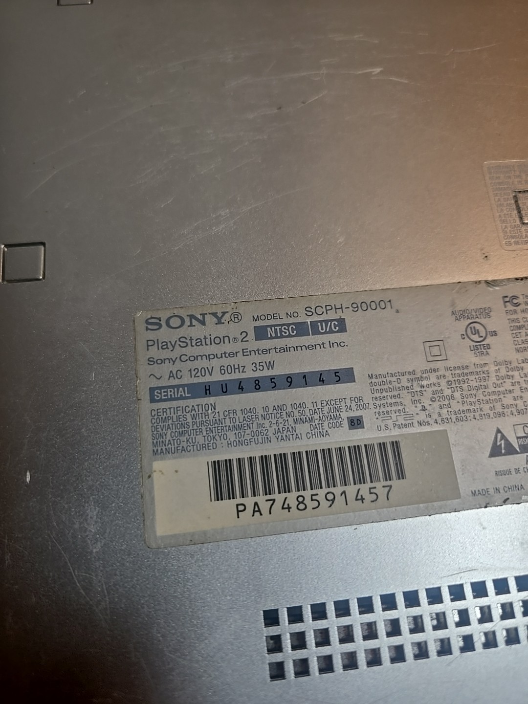 Sony PS2 Slim Console SCPH-90001 S Bundle with 13 Games 2 controllers