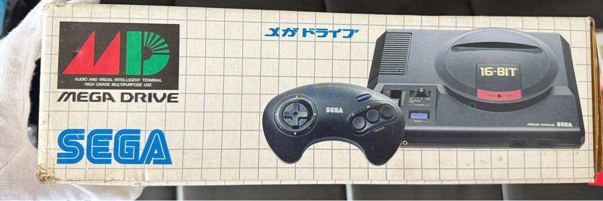 Unused SEGA Mega Drive HAA-2510 16-BIT MD.Only power supply confirmed.