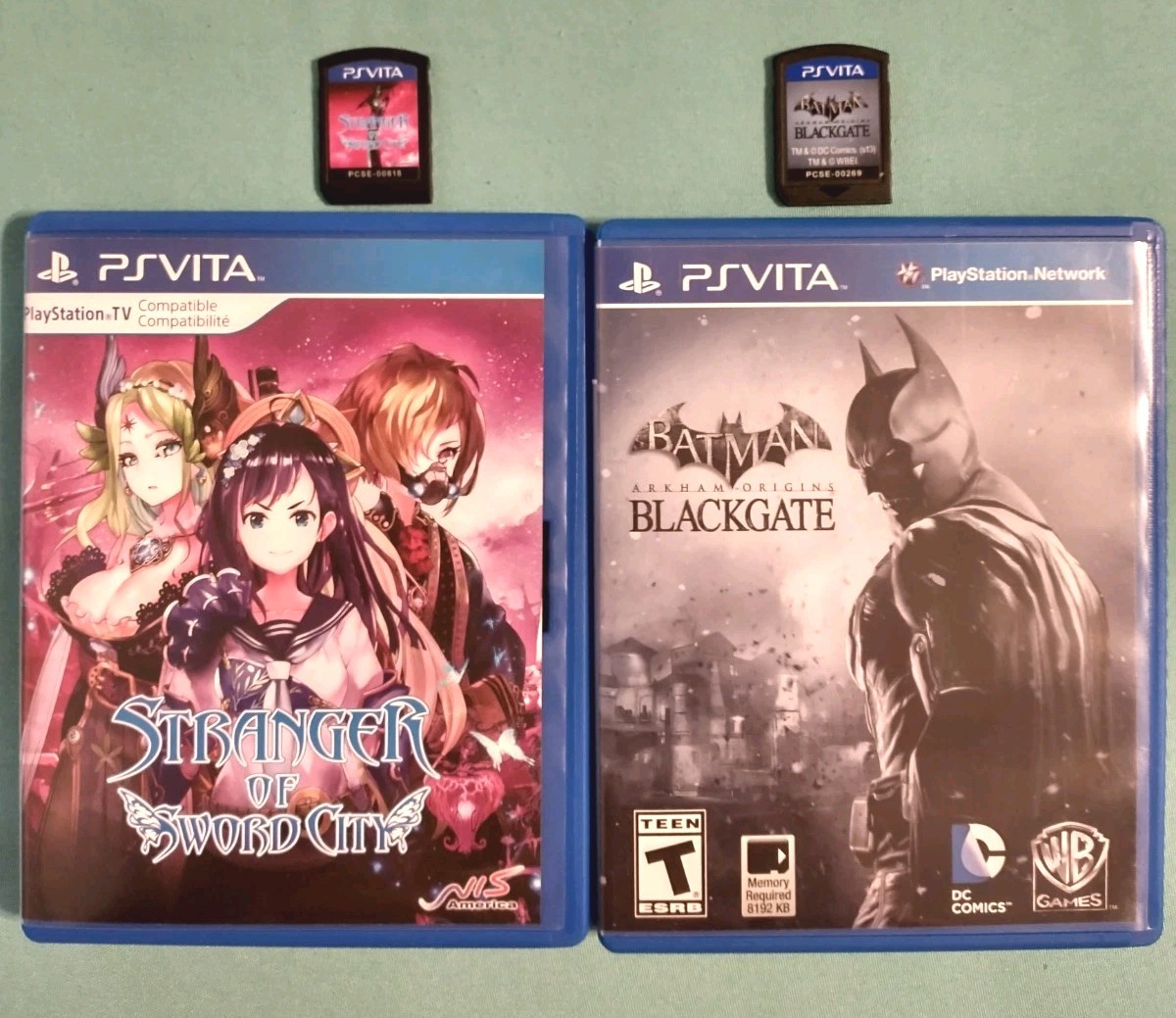 Lot! Sony PS Vita 2K, 2000 Black 8GB, US (PlayStation Vita, PSV) + 8 GREAT Games