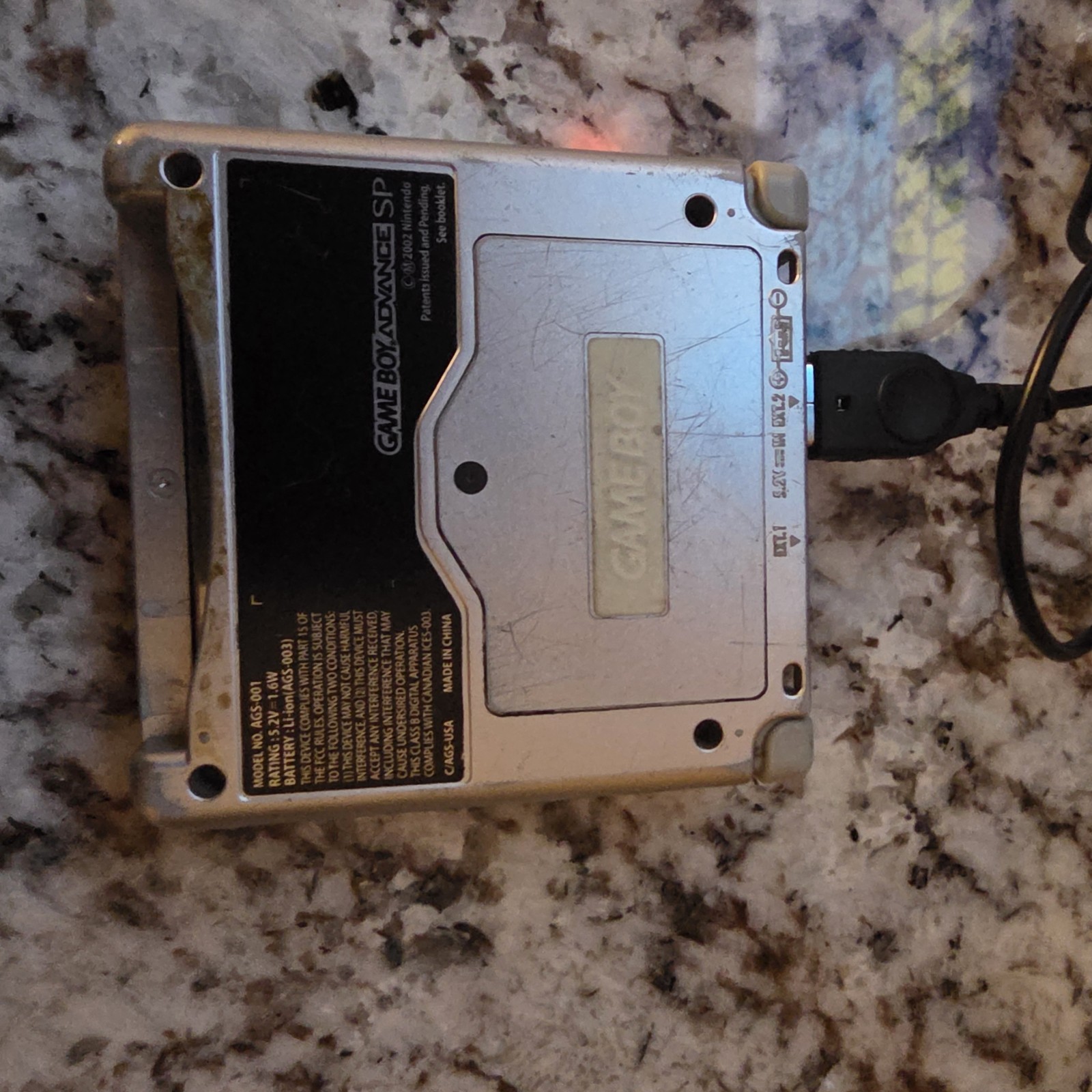 Nintendo Game Boy Advance SP Handheld System – Silver