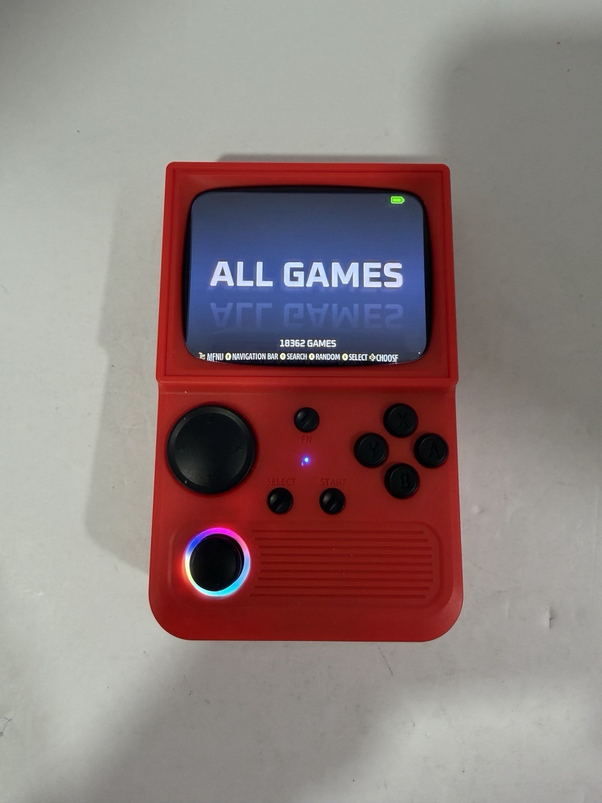 R36T Retro Gaming Console – RED 64GB 3.5″ Screen CRT-Inspired 18000+ Games