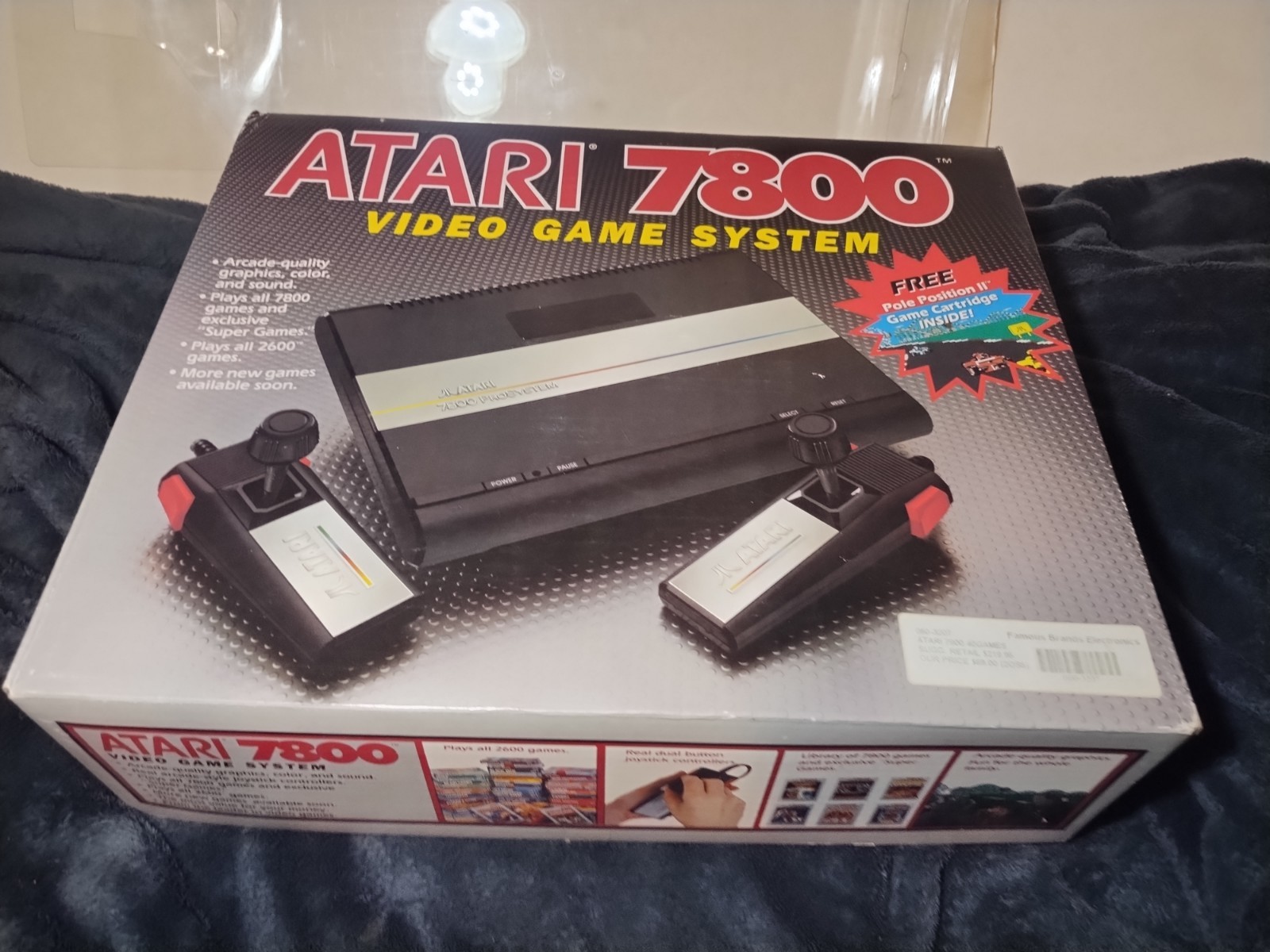 Atari 7800 Console System in Box Excellent Condition Matching Serial #