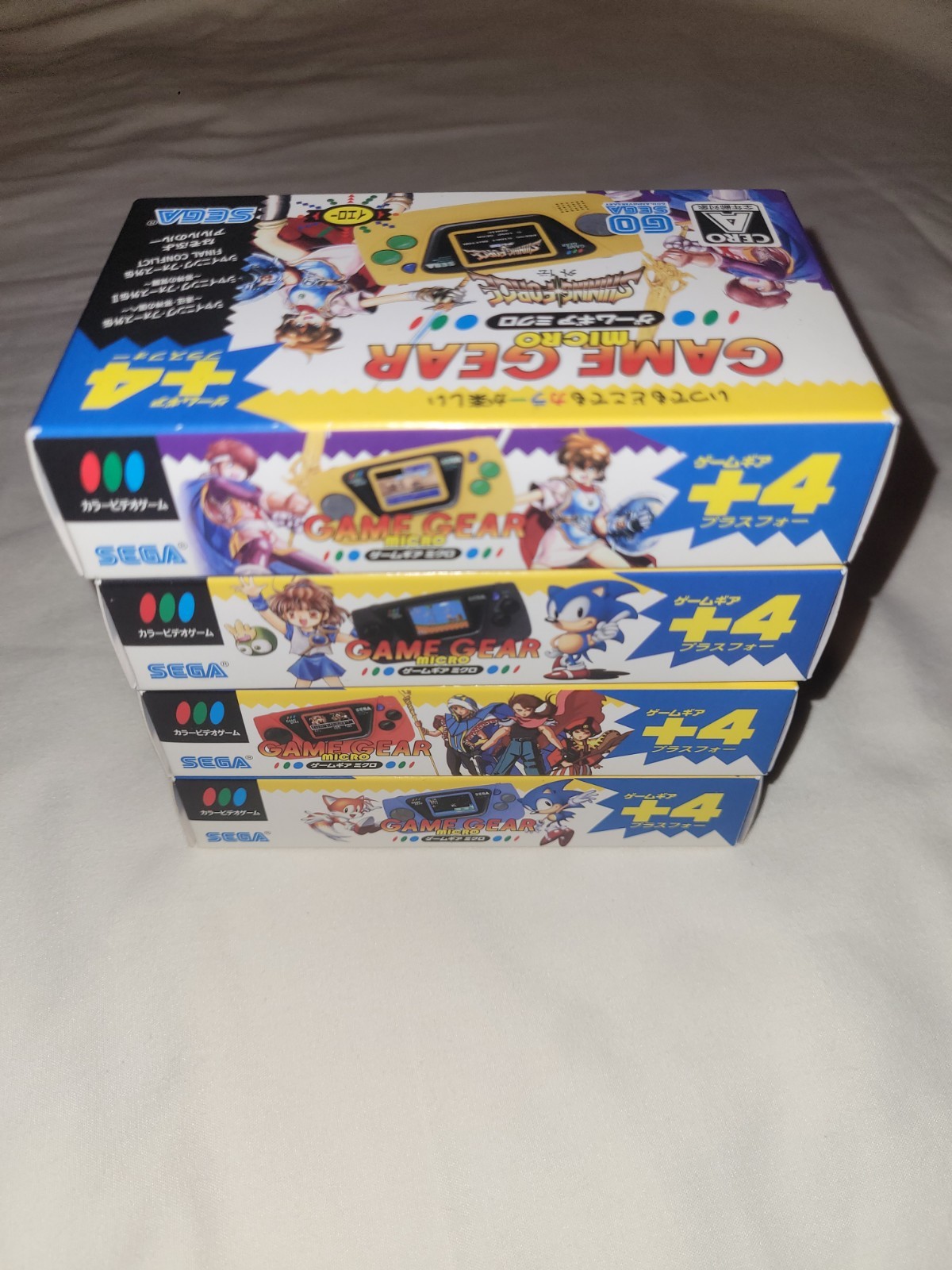 SEGA Game Gear Micro 4-Color Complete Set 30th Anniversary