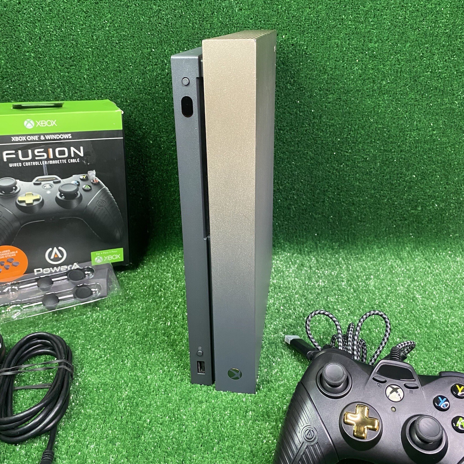 Microsoft Xbox One X 1787 Gold Rush Limited Edition 1TB Console W/Controller