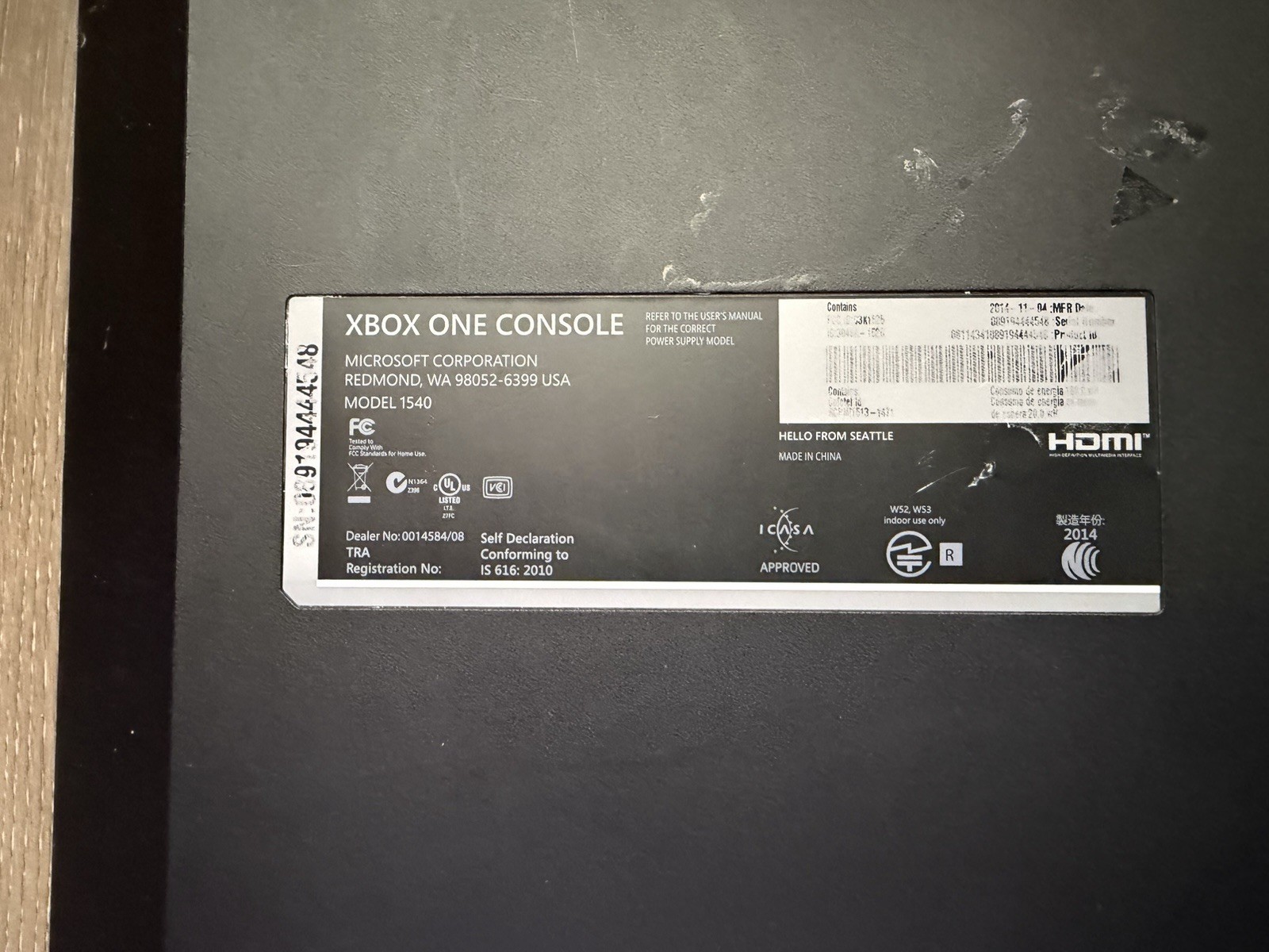 Microsoft Xbox One Original 500GB Video Game Console With Controller Power Brick