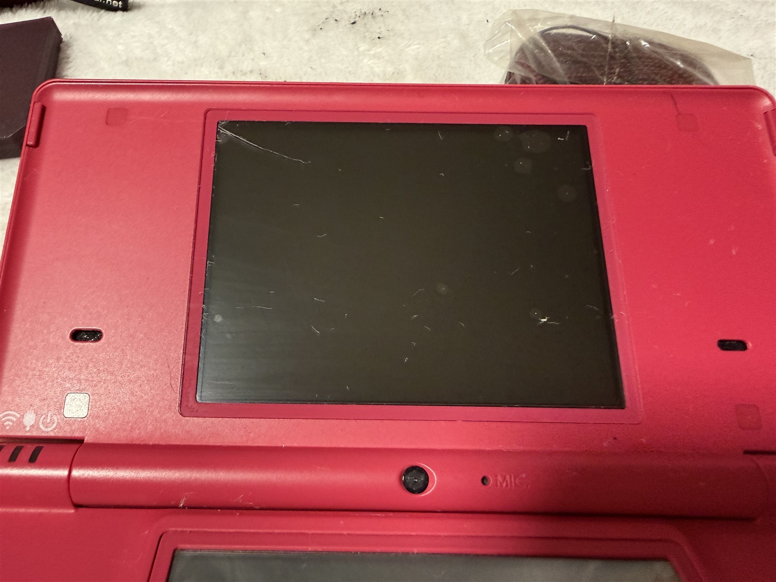 NINTENDO DSi PINK HANDHELD CONSOLE SYSTEM TWL-001 W/ GAMES / CASE / EXTRAS