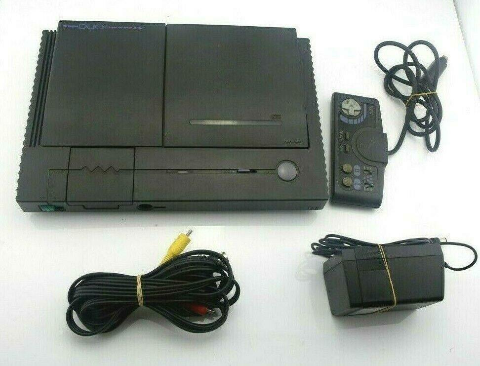 PC Engine Duo Console PCE Black Japan NEC PITG8 system US Seller Please Read