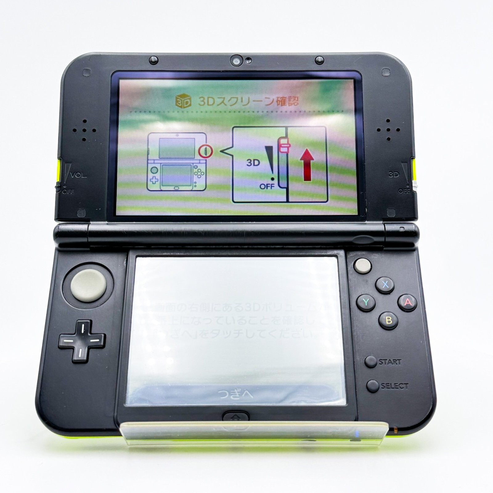 New Nintendo 3DS LL Lime Green Black Console Japanese ver Good Condition Tested