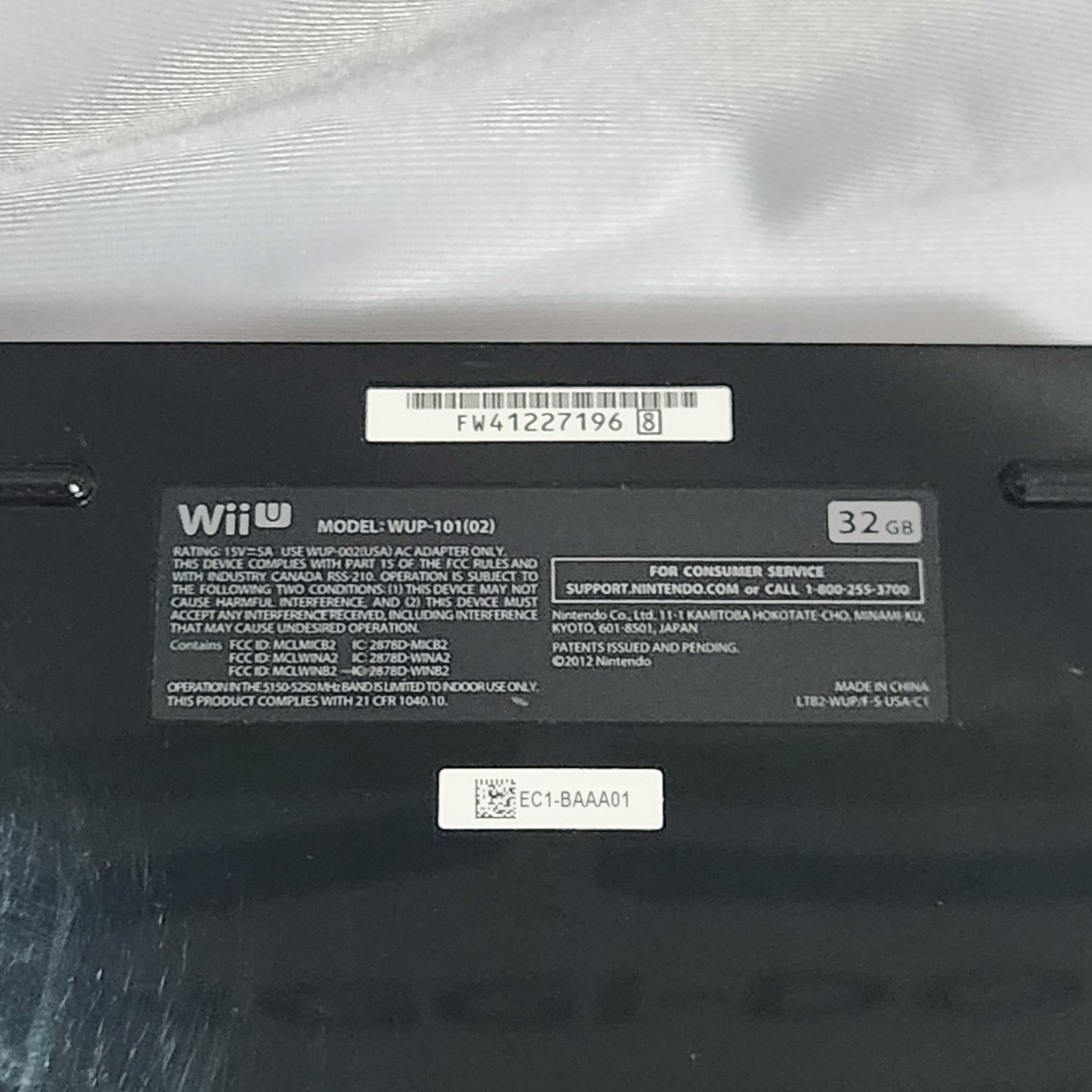 Nintendo Wii U Zelda GamePad Bundle WUP-101(02) Tested Sensor Bar Cords HDMI