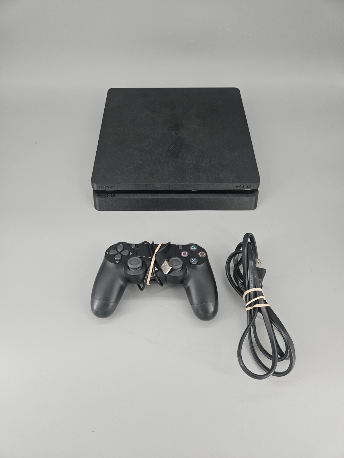 Sony PlayStation 4 Slim 500GB Black PS4 Console CUH-2215A with Controller Tested