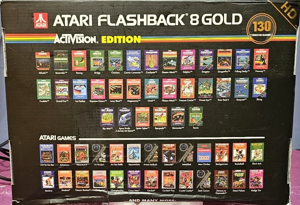 Atari Flashback 8 Gold Activision Edition HD Console 130 Built-In Games Tested