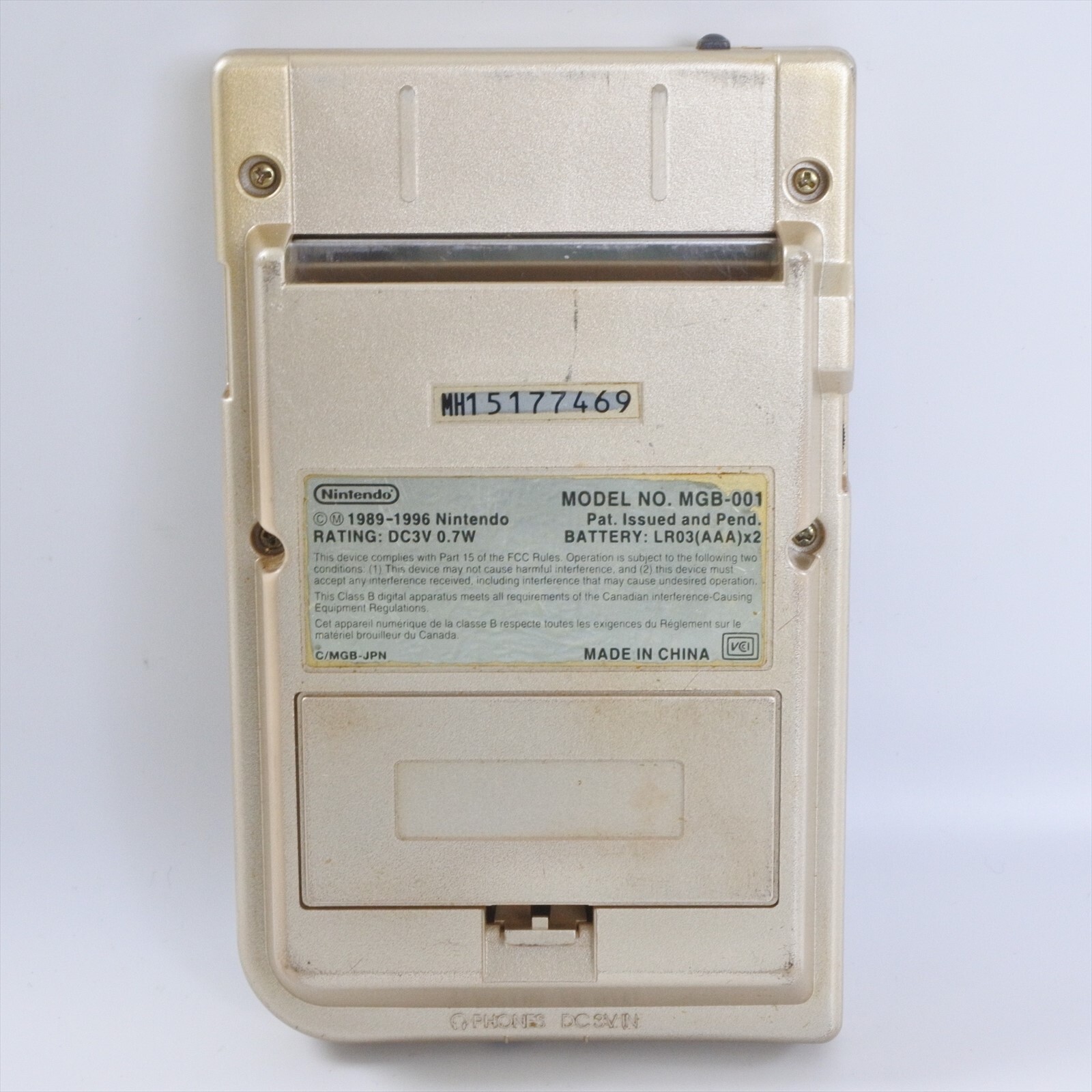 Gameboy Pocket Gold Console MGB-001 Nintendo CHINA MH15177469 gb